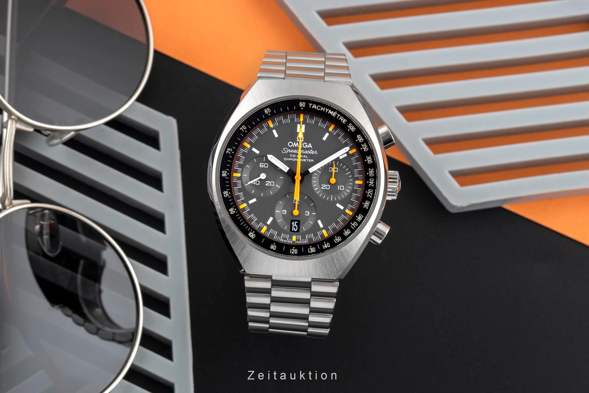 Omega Speedmaster chronograph steel automatic men's watch 327.10.43.50.06.001  [2502882] - Image 4