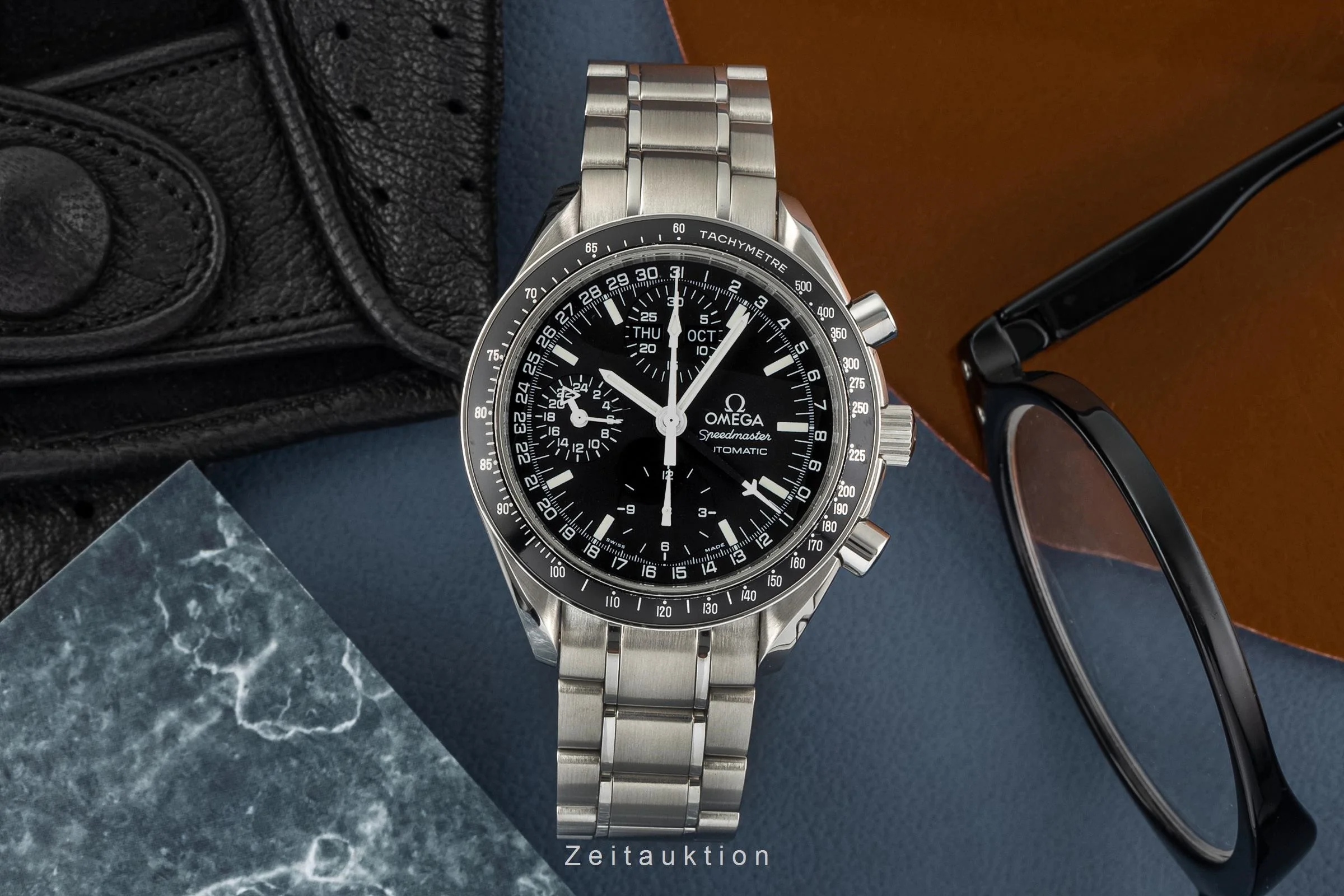 Omega Speedmaster chronograph steel automatic men's watch 3520.50.00, 175.0084 LP: 5900EUR  [2303290] - Image 3