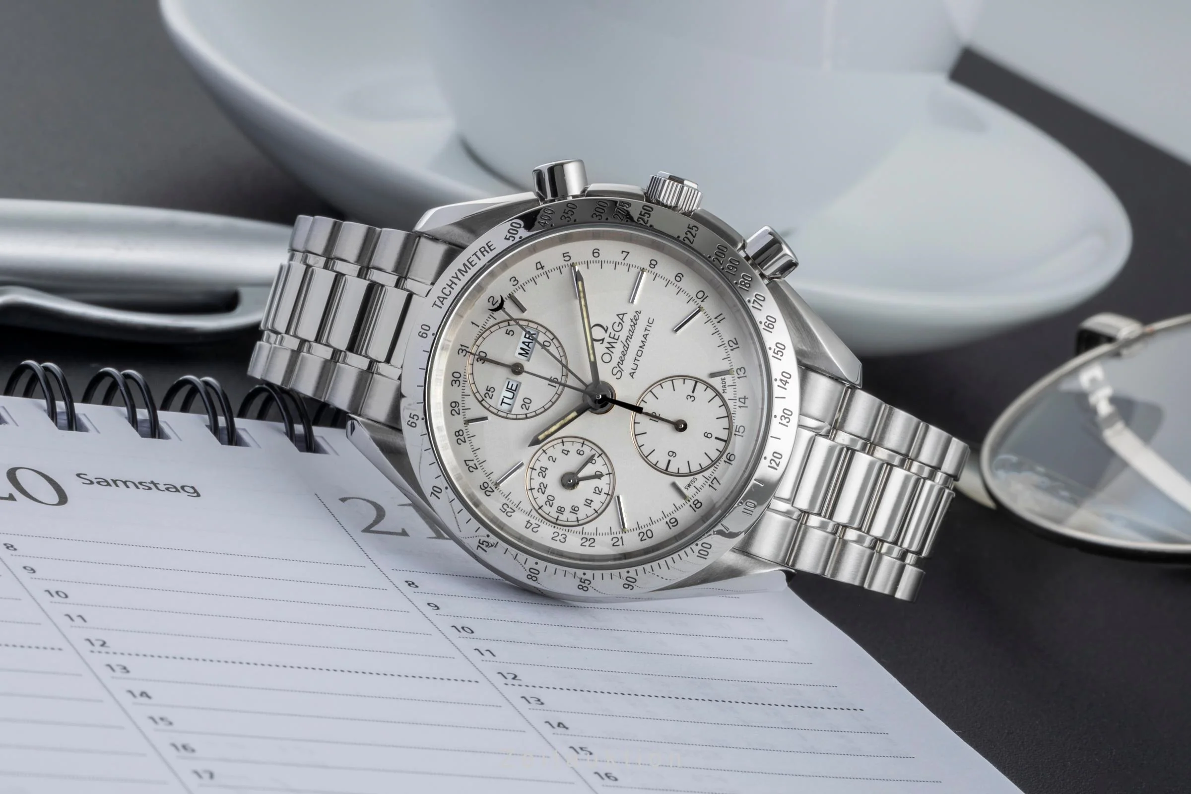 Omega Speedmaster chronograph steel automatic men's watch 3521.30.00  [2506022] - Image 3
