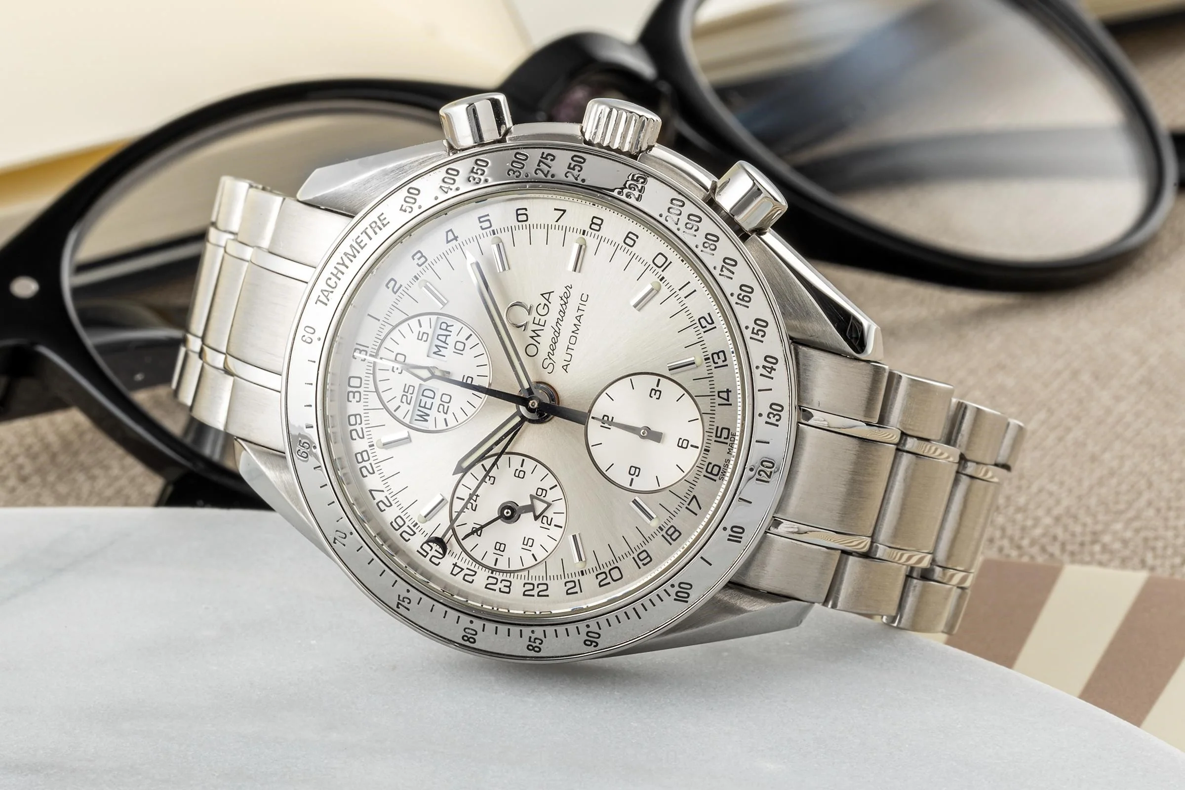 Omega Speedmaster chronograph steel automatic men's watch 3523.30.00 LP: 6100EUR  [2304392] - Image 2