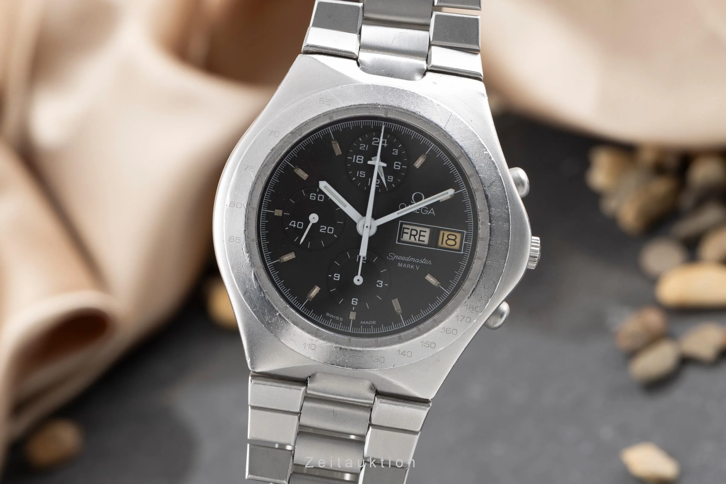 Omega Speedmaster chronograph steel automatic men's watch 376.0806  [2503961] - Image 2