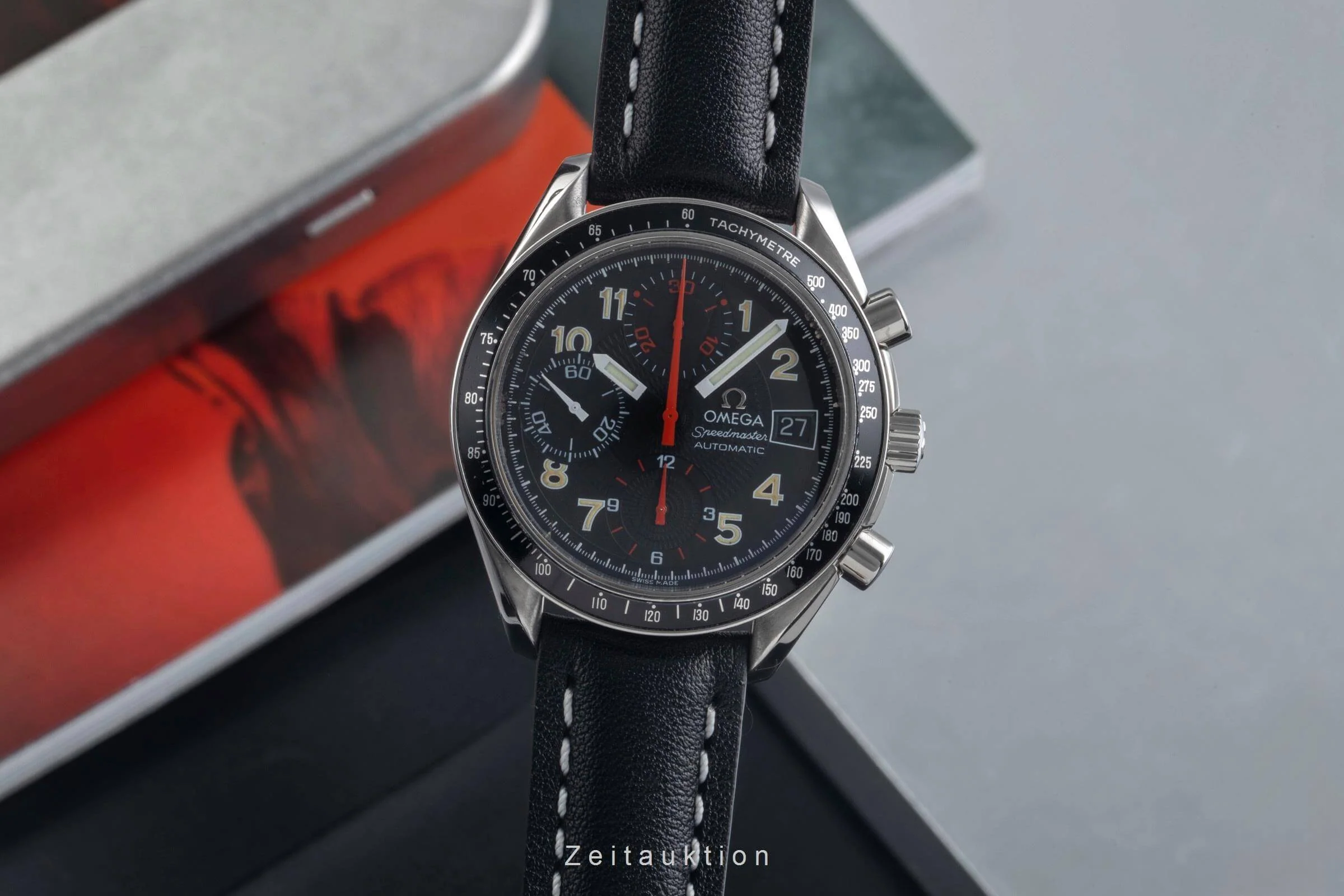 Omega Speedmaster chronograph steel automatic men's watch 3813.53.00 LP: 5700EUR  [2500613] - Image 2