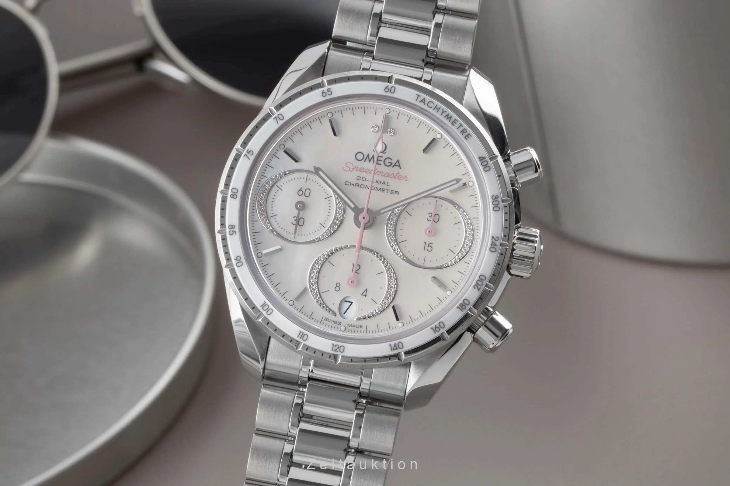 Omega Speedmaster chronograph steel automatic women's watch 324.30.38.50.55.001 LP: 7300EUR  [2503699] - Image 2