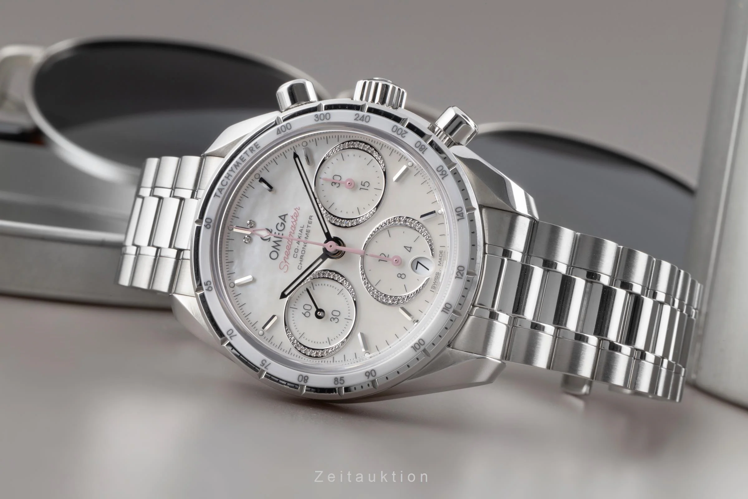 Omega Speedmaster chronograph steel automatic women's watch 324.30.38.50.55.001 LP: 7300EUR  [2503699] - Image 3