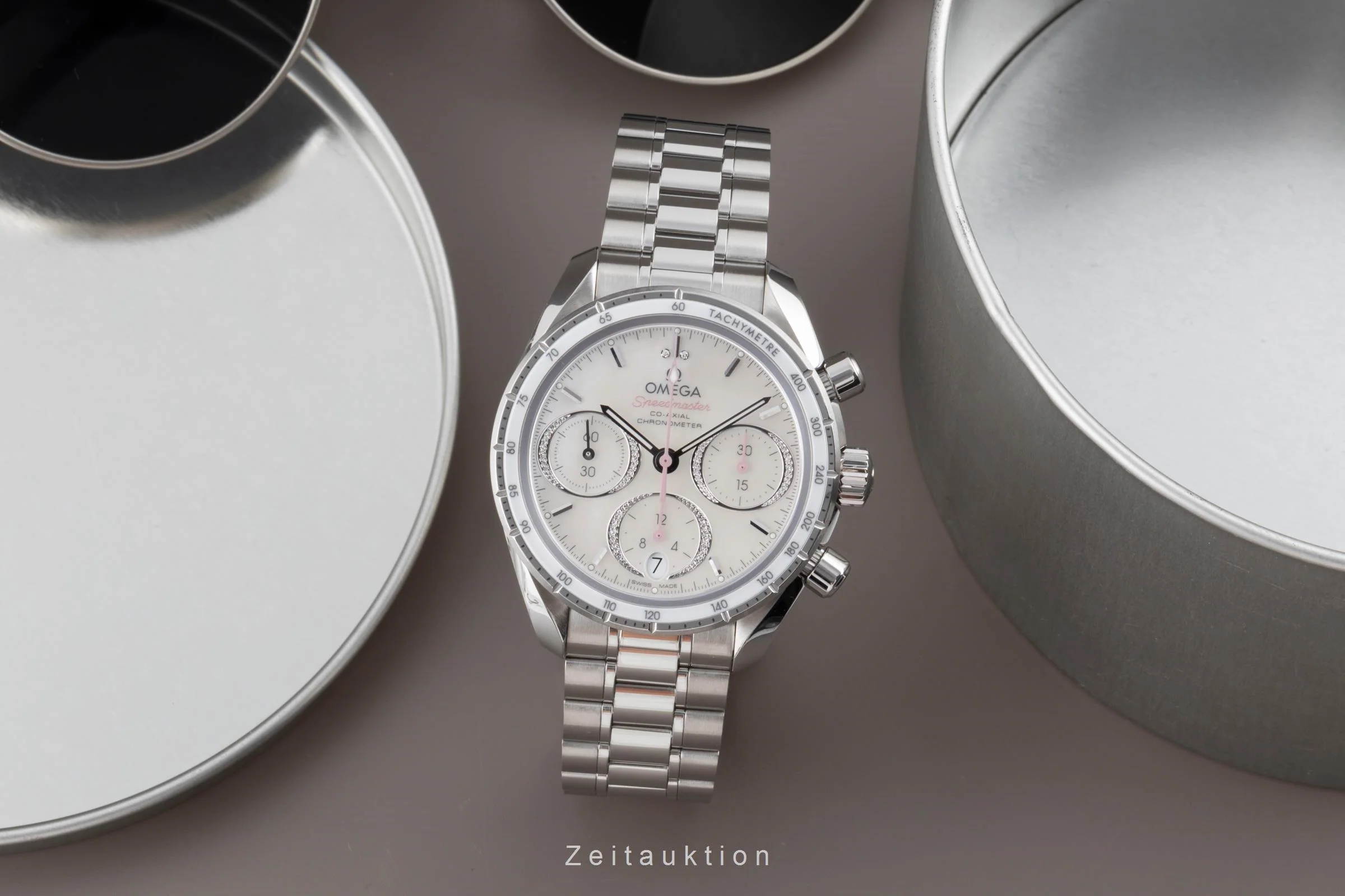 Omega Speedmaster chronograph steel automatic women's watch 324.30.38.50.55.001 LP: 7300EUR  [2503699] - Image 4