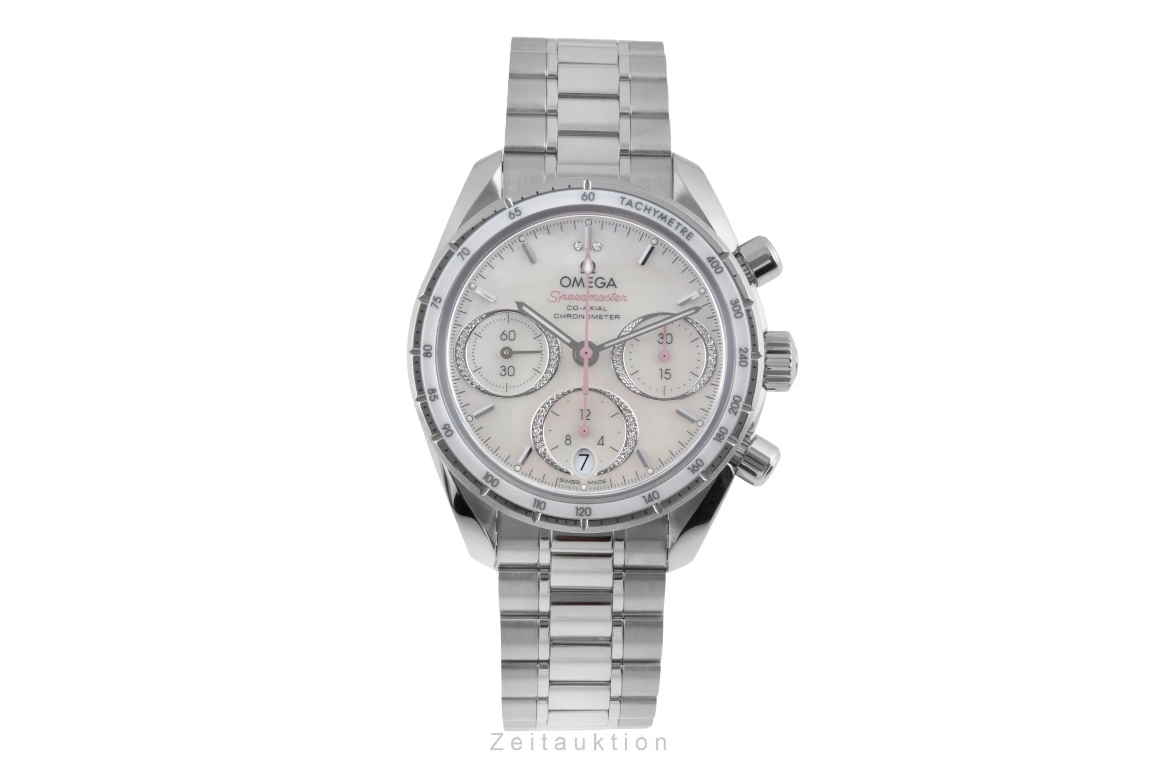 Omega Speedmaster chronograph steel automatic women's watch 324.30.38.50.55.001 LP: 7300EUR  [2503699] - Image 5