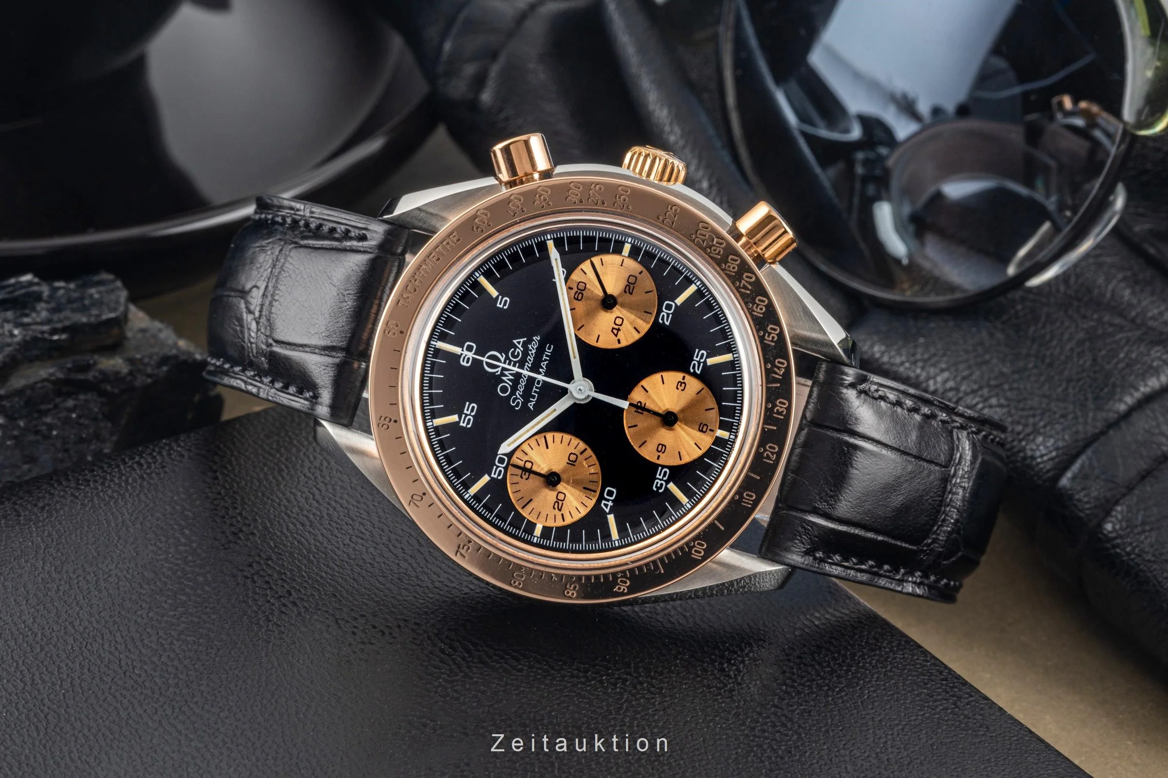 Omega Speedmaster chronograph steel / gold automatic men's watch 175.0033 LP: 8000EUR  [2305254] - Image 2
