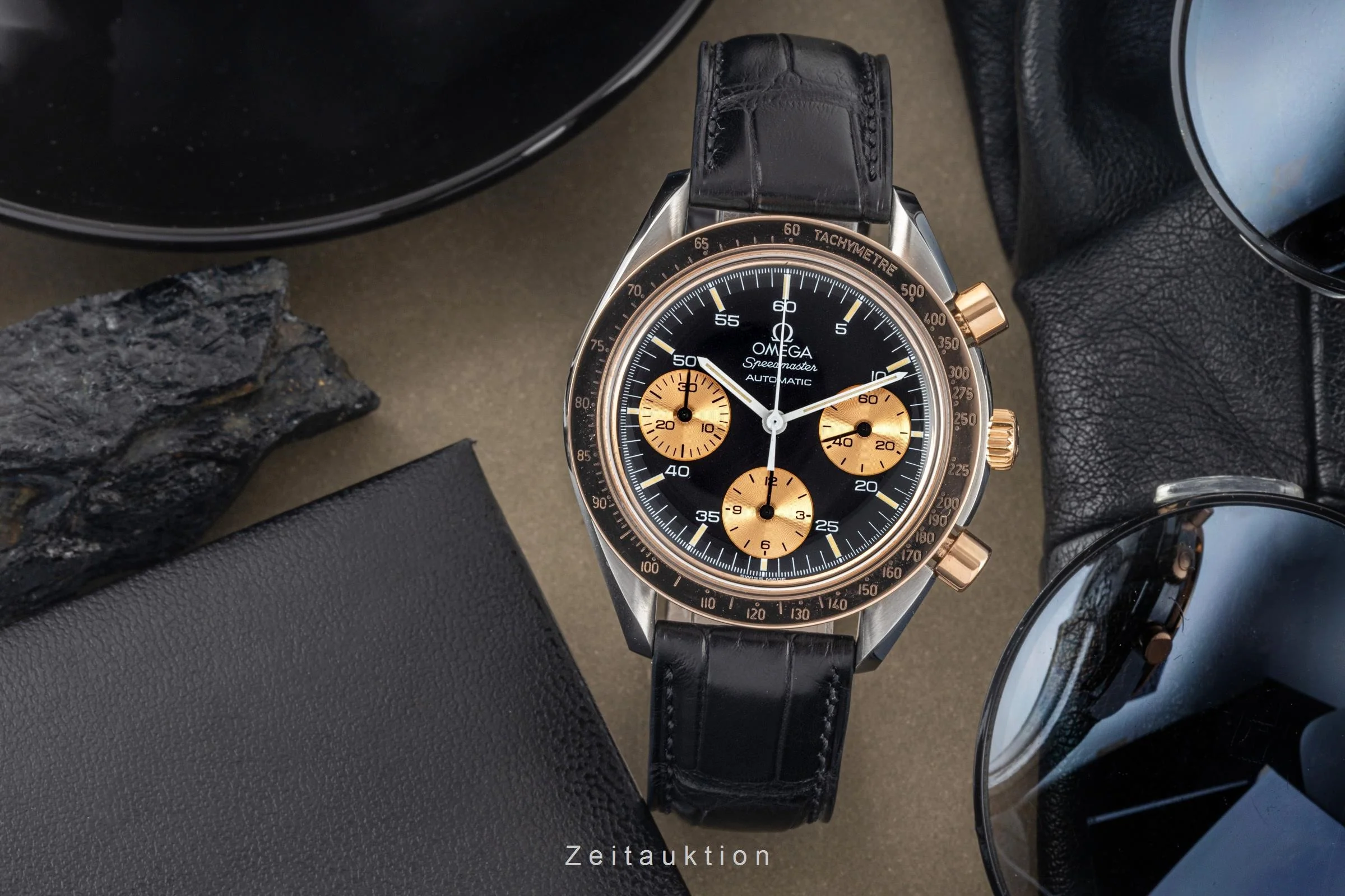 Omega Speedmaster chronograph steel / gold automatic men's watch 175.0033 LP: 8000EUR  [2305254] - Image 3