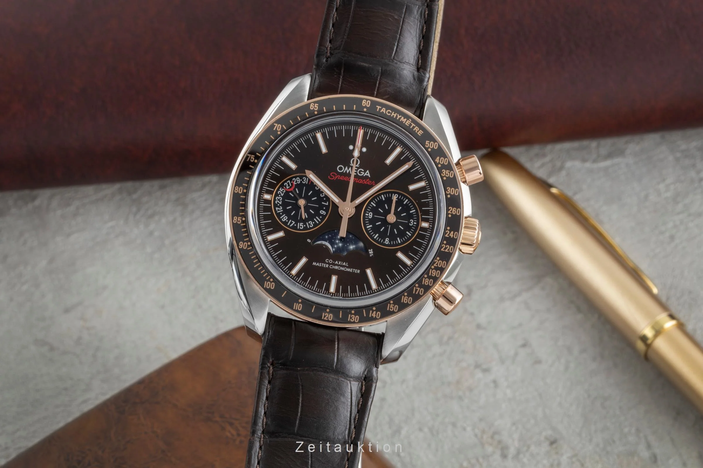 Omega Speedmaster chronograph steel / gold automatic men's watch 304.23.44.52.13.001 LP: 17000EUR  [2507131] - Image 2