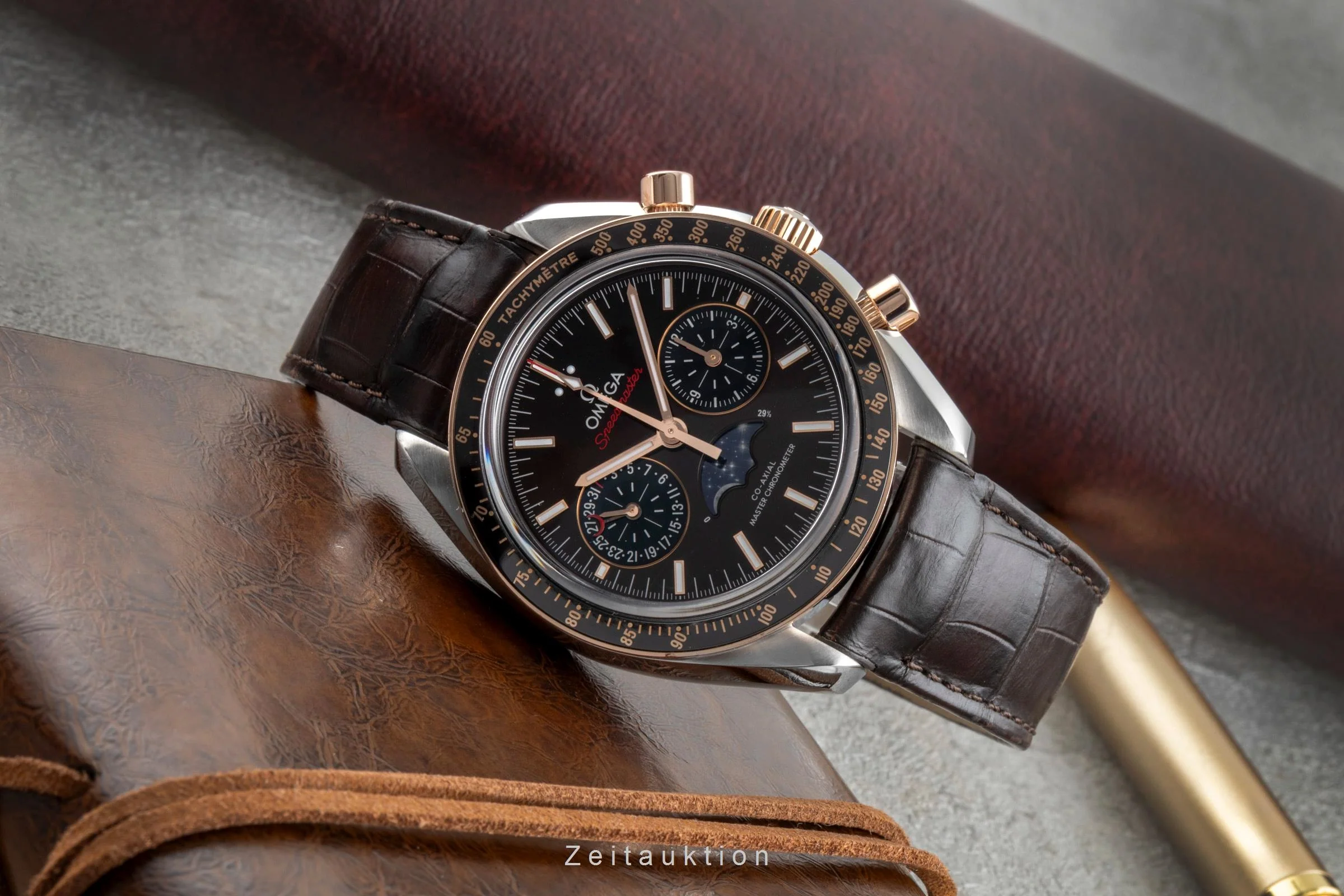 Omega Speedmaster chronograph steel / gold automatic men's watch 304.23.44.52.13.001 LP: 17000EUR  [2507131] - Image 3