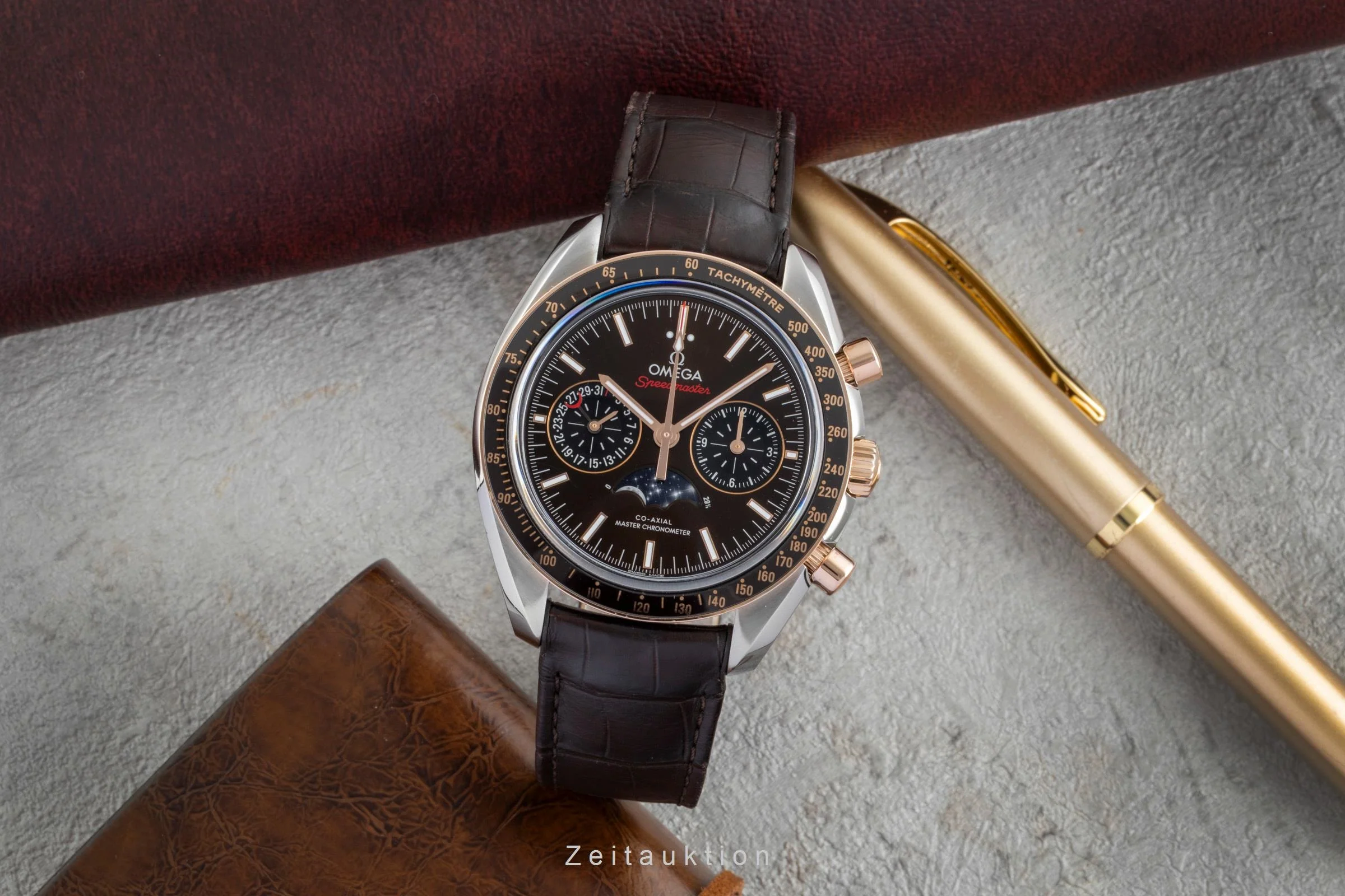 Omega Speedmaster chronograph steel / gold automatic men's watch 304.23.44.52.13.001 LP: 17000EUR  [2507131] - Image 4