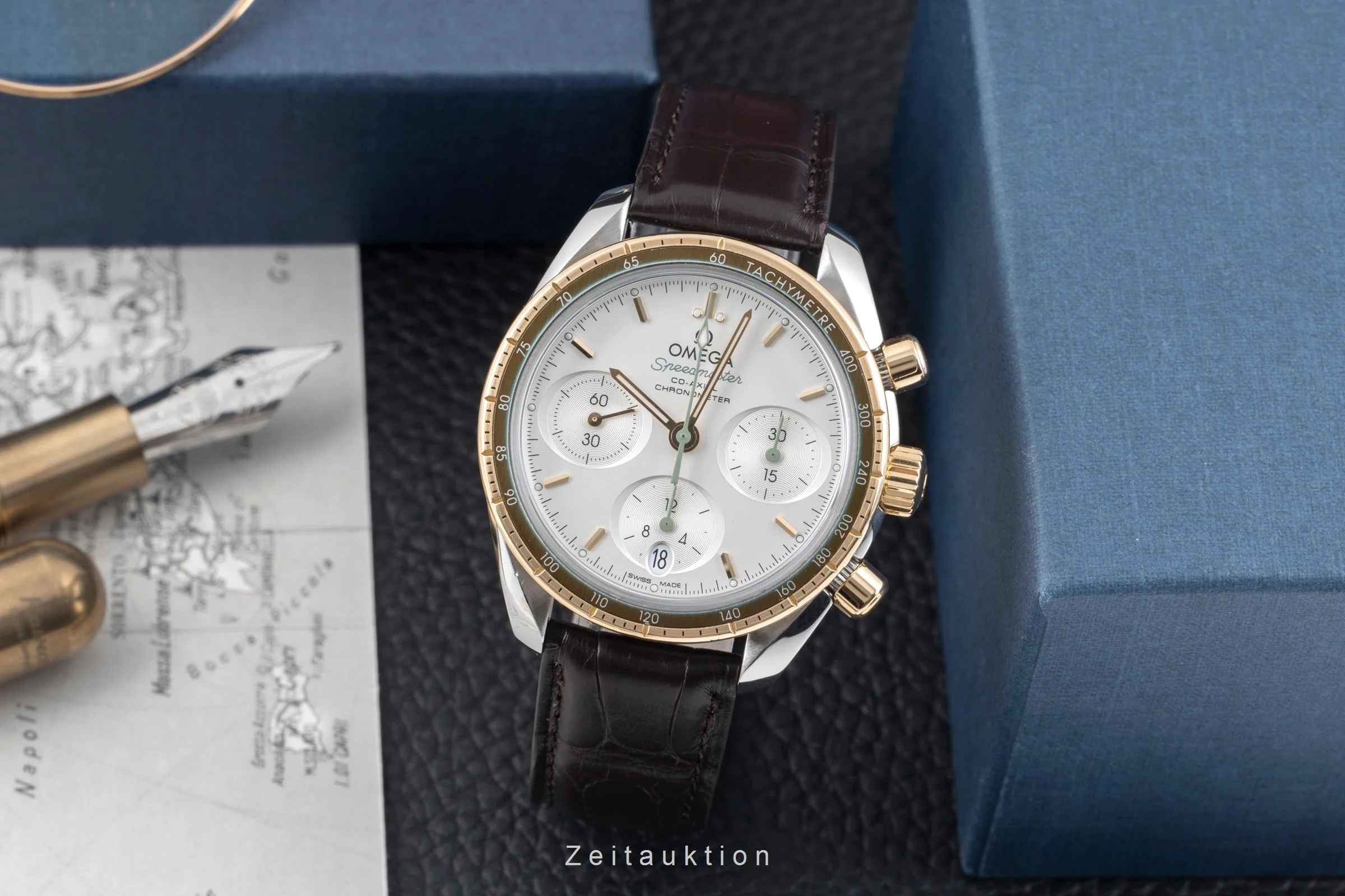 Omega Speedmaster chronograph steel / gold automatic men's watch 324.23.38.50.02.001  [2506702] - Image 4