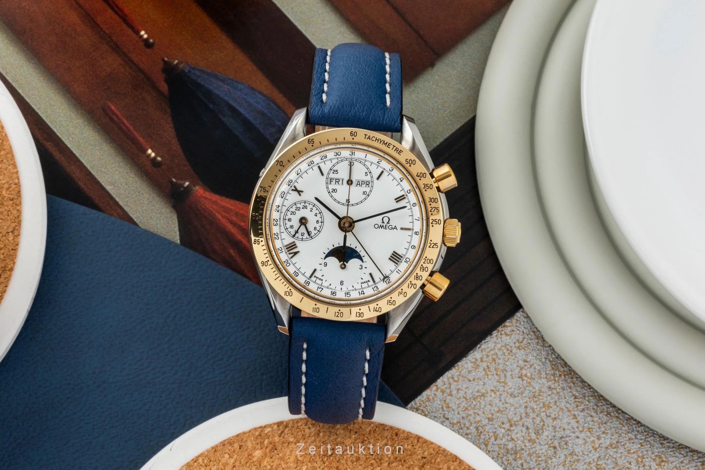 Omega Speedmaster chronograph steel / gold automatic men's watch 3330.20.00  [2401164] - Image 3