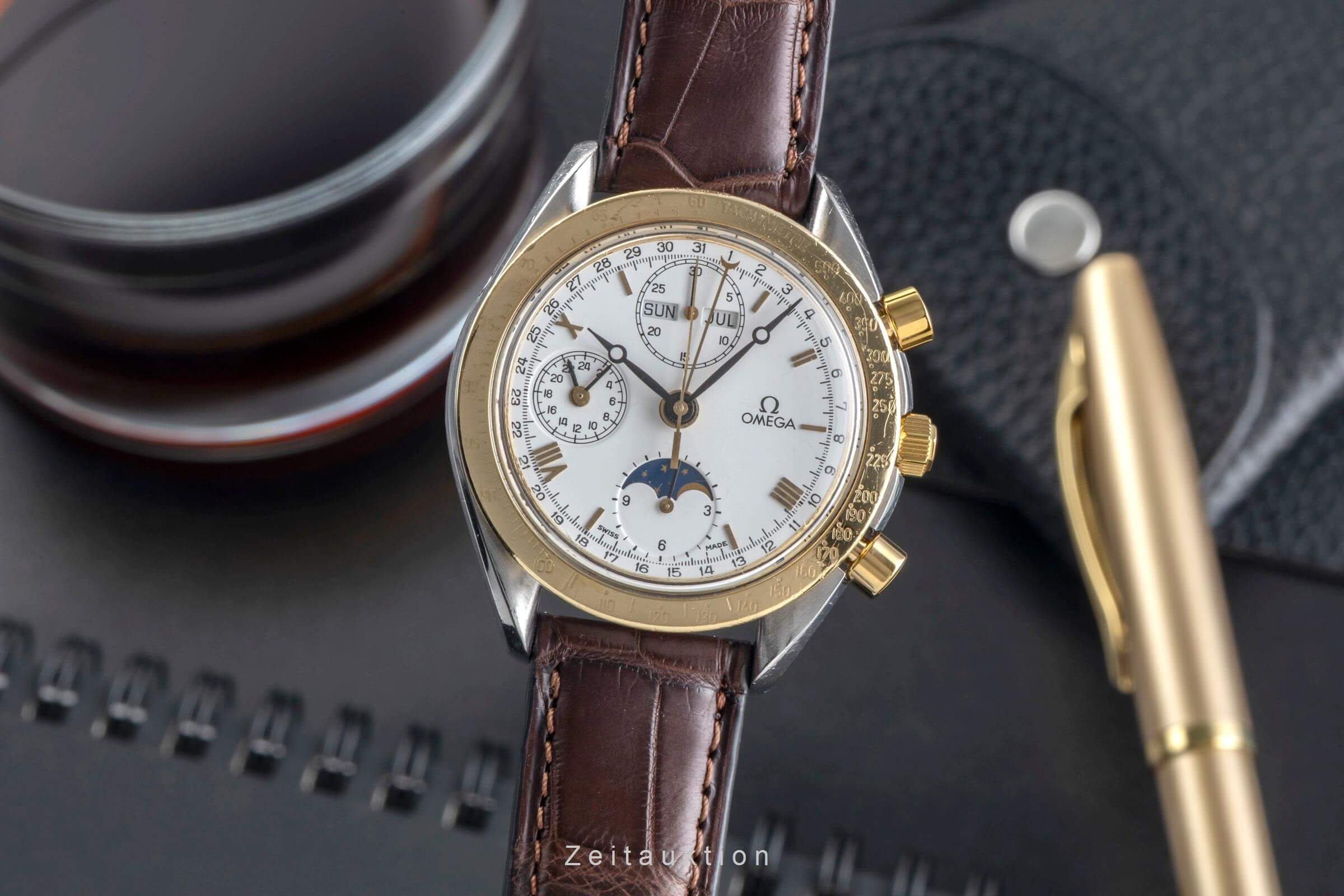 Omega Speedmaster chronograph steel / gold automatic men's watch 3730.20.80  [2501825] - Image 2