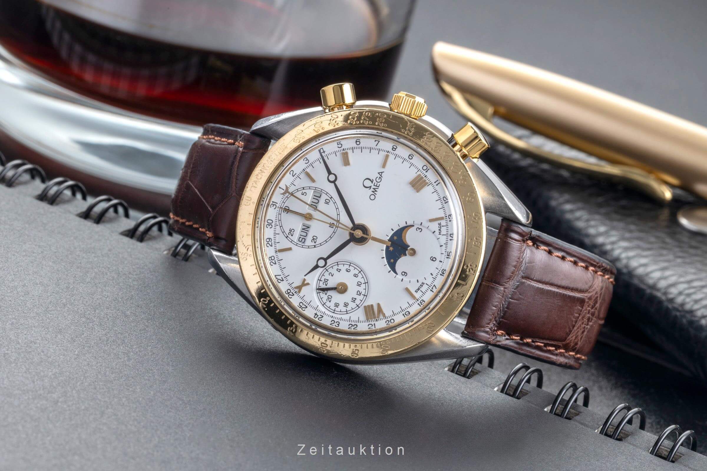Omega Speedmaster chronograph steel / gold automatic men's watch 3730.20.80  [2501825] - Image 3
