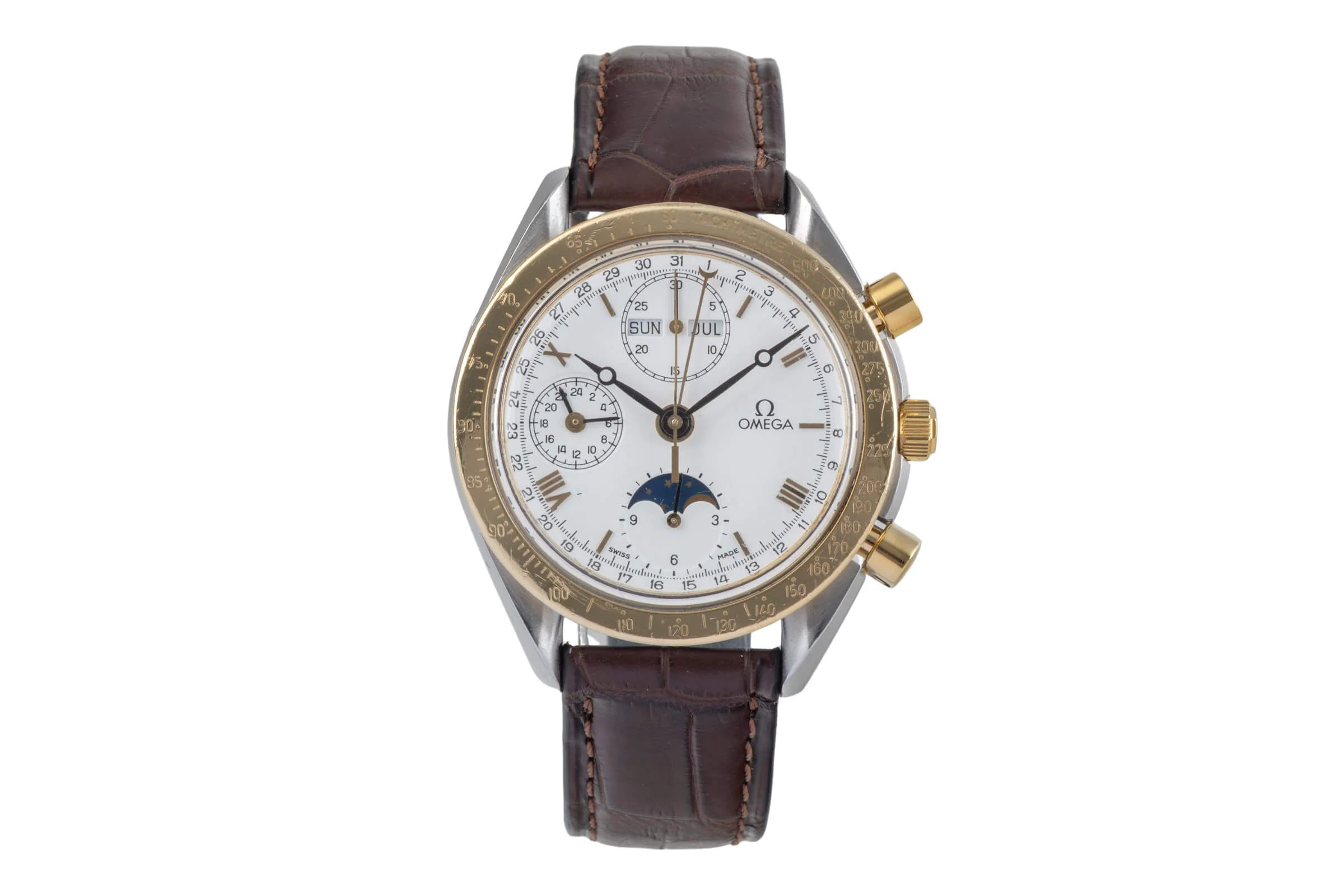 Omega Speedmaster chronograph steel / gold automatic men's watch 3730.20.80  [2501825] - Image 5