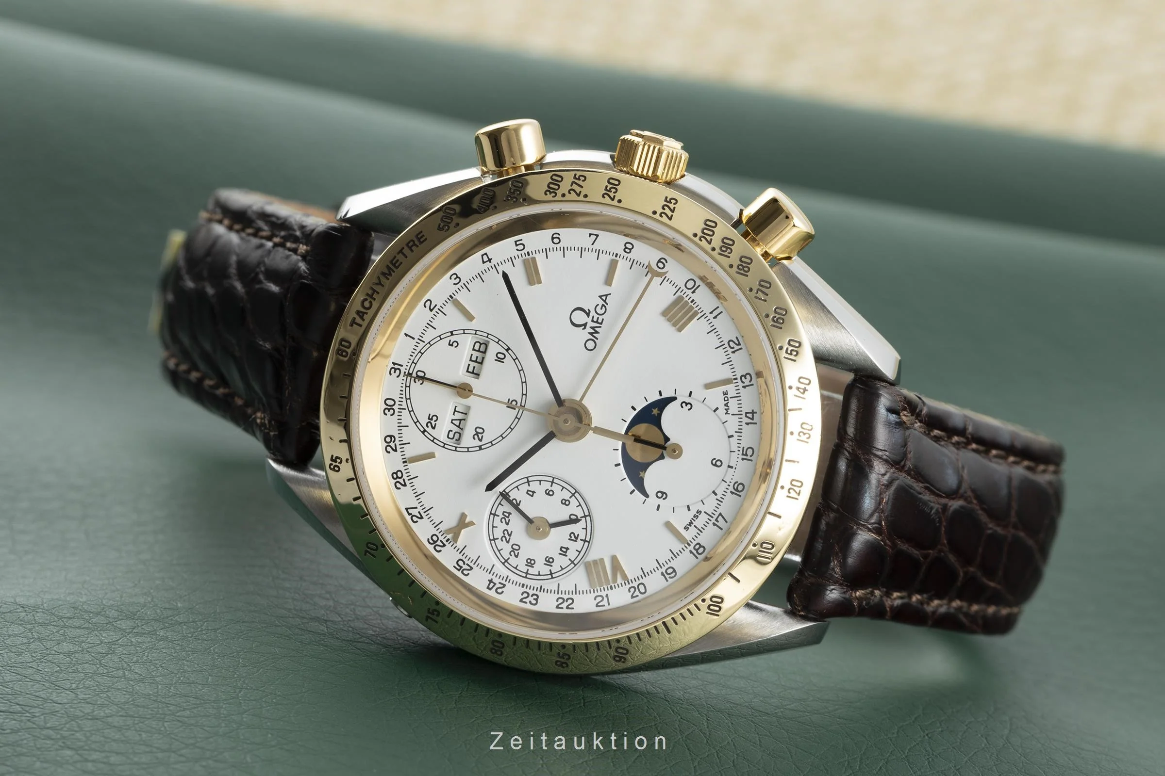 Omega Speedmaster chronograph steel / gold automatic men's watch DA175.0034 LP: 6500EUR  [2110687] - Image 2