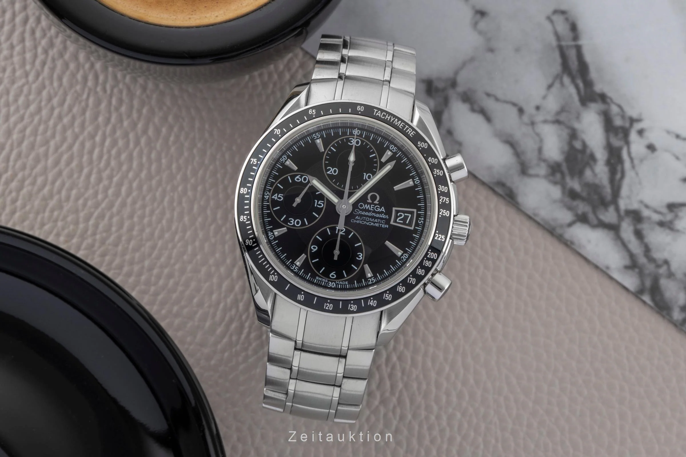 Omega Speedmaster Date chronograph steel automatic men's watch 3210.50.00  [2600738] - Image 4