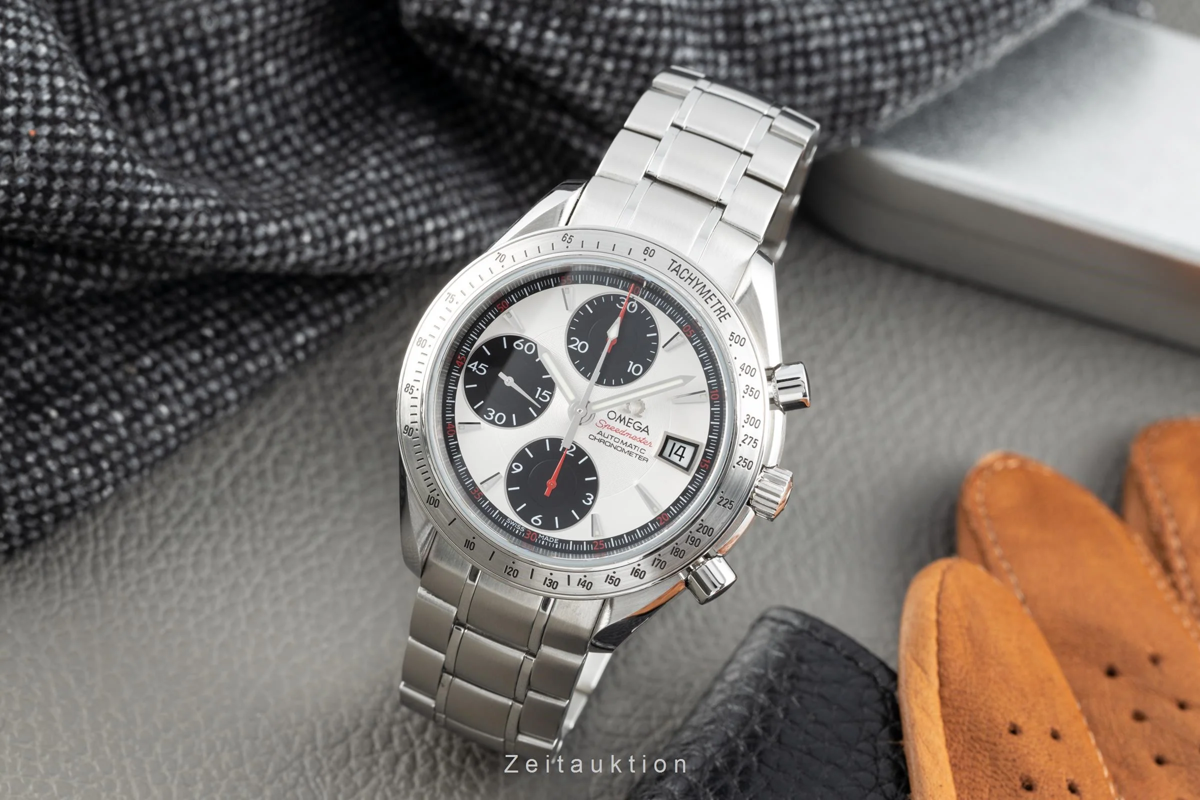 Omega Speedmaster Date chronograph steel automatic men's watch 3211.31.00, 178.0055 LP: 7800EUR  [2111305] - Image 3
