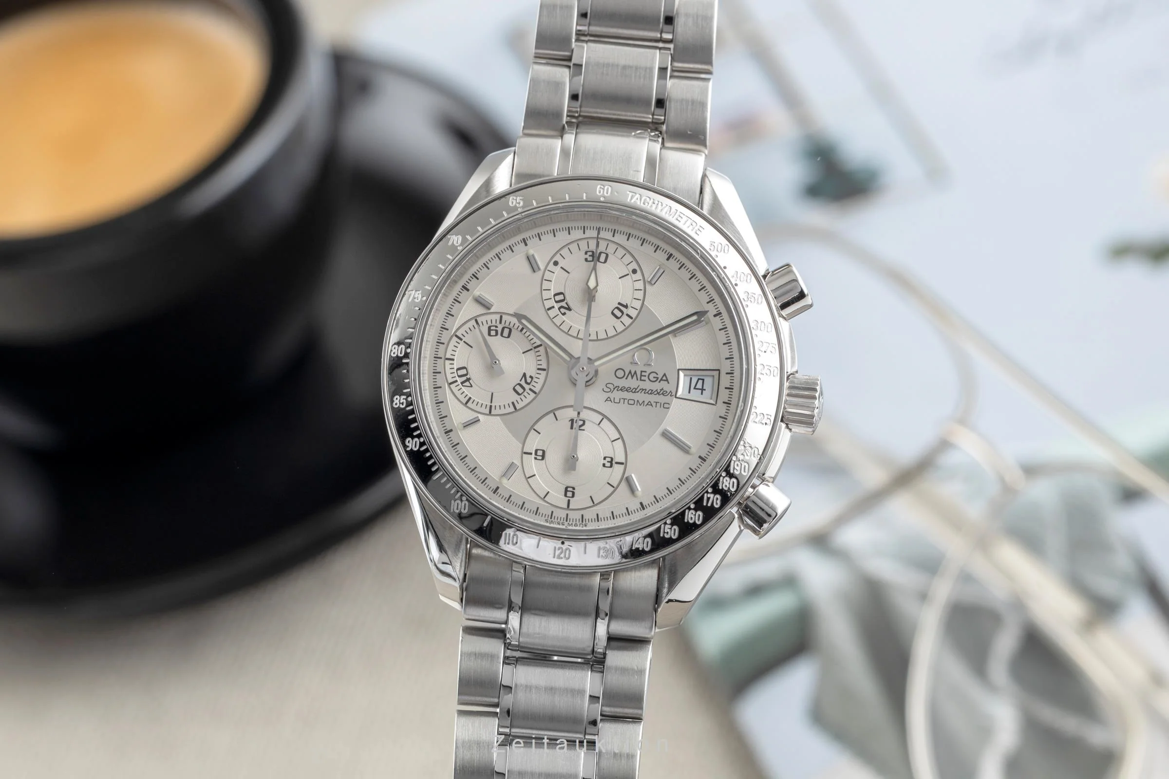 Omega Speedmaster Date chronograph steel automatic men's watch 3513.30.00 LP: 6100EUR  [2504114] - Image 2