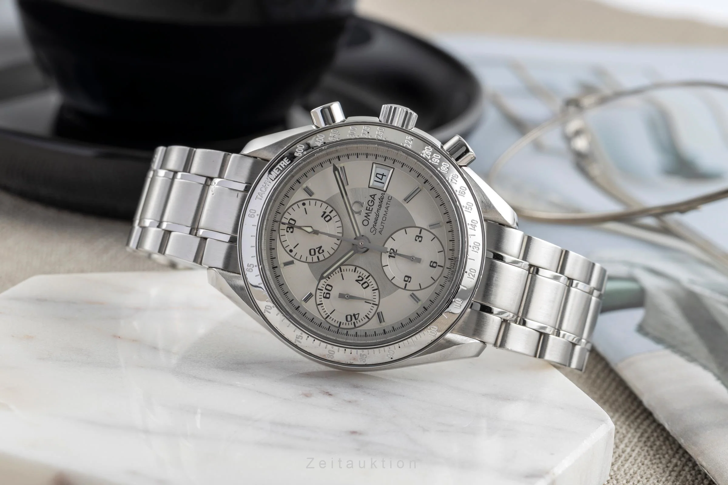 Omega Speedmaster Date chronograph steel automatic men's watch 3513.30.00 LP: 6100EUR  [2504114] - Image 3