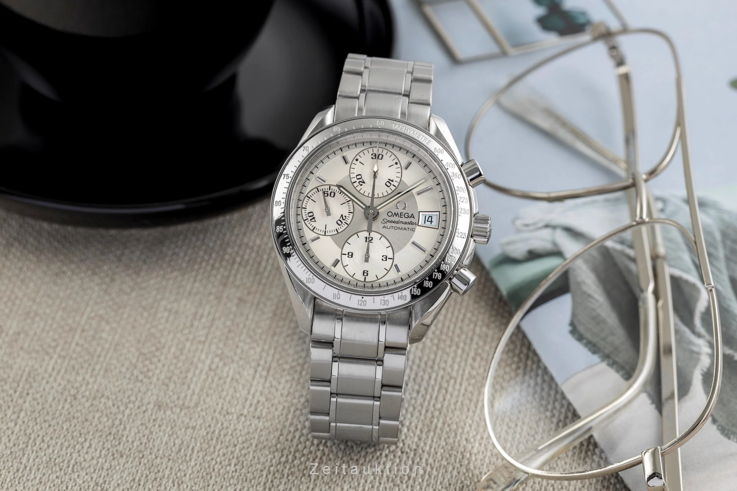 Omega Speedmaster Date chronograph steel automatic men's watch 3513.30.00 LP: 6100EUR  [2504114] - Image 4