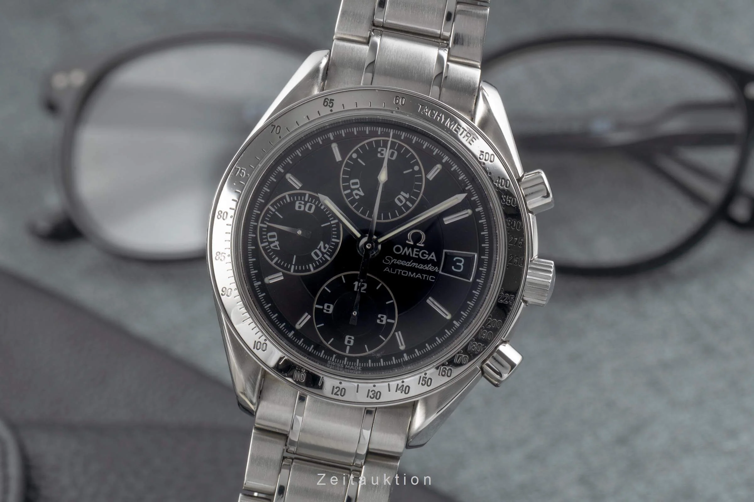 Omega Speedmaster Date chronograph steel automatic men's watch 3513.50.00 LP: 6100EUR  [2501751] - Image 2