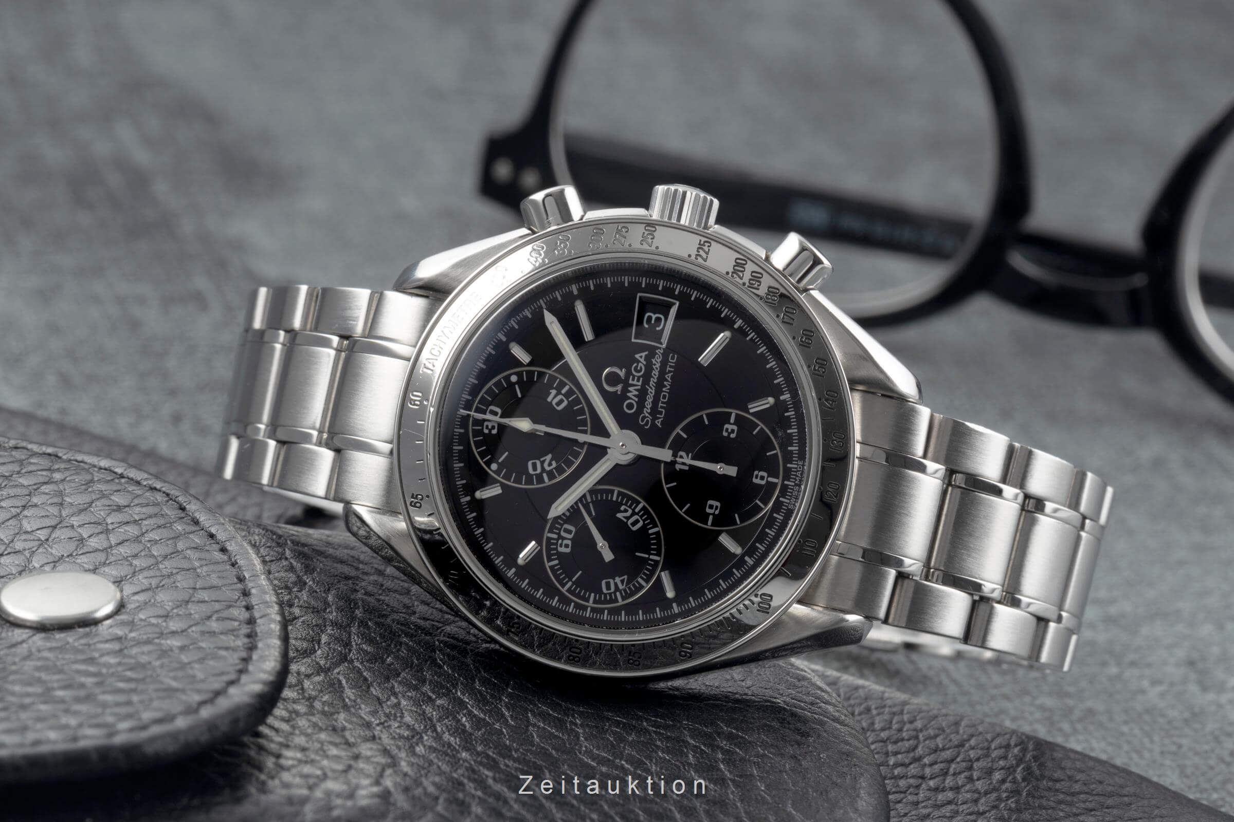 Omega Speedmaster Date chronograph steel automatic men's watch 3513.50.00 LP: 6100EUR  [2501751] - Image 3