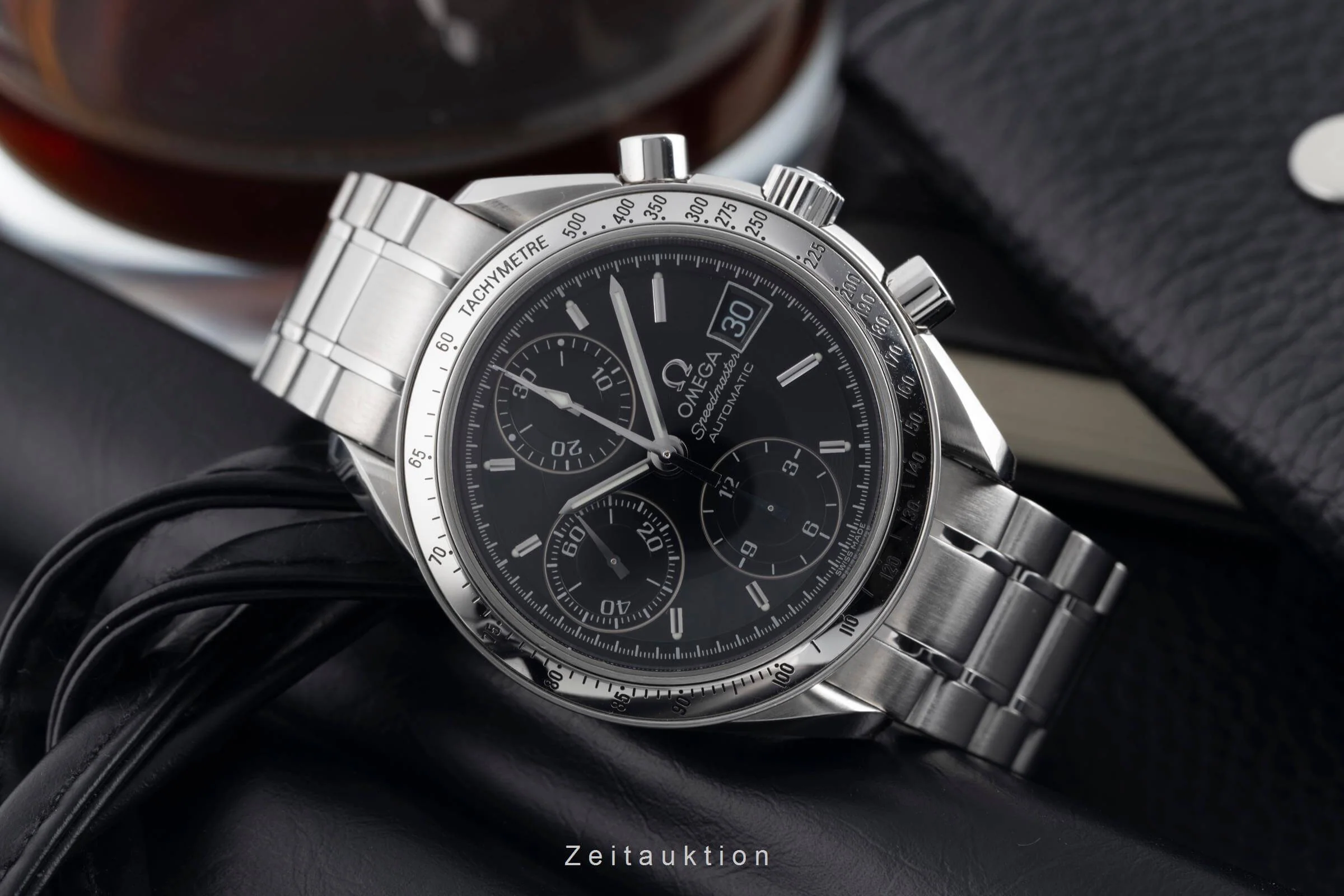 Omega Speedmaster Date chronograph steel automatic men's watch 3513.50.00 LP: 6100EUR  [2501999] - Image 3