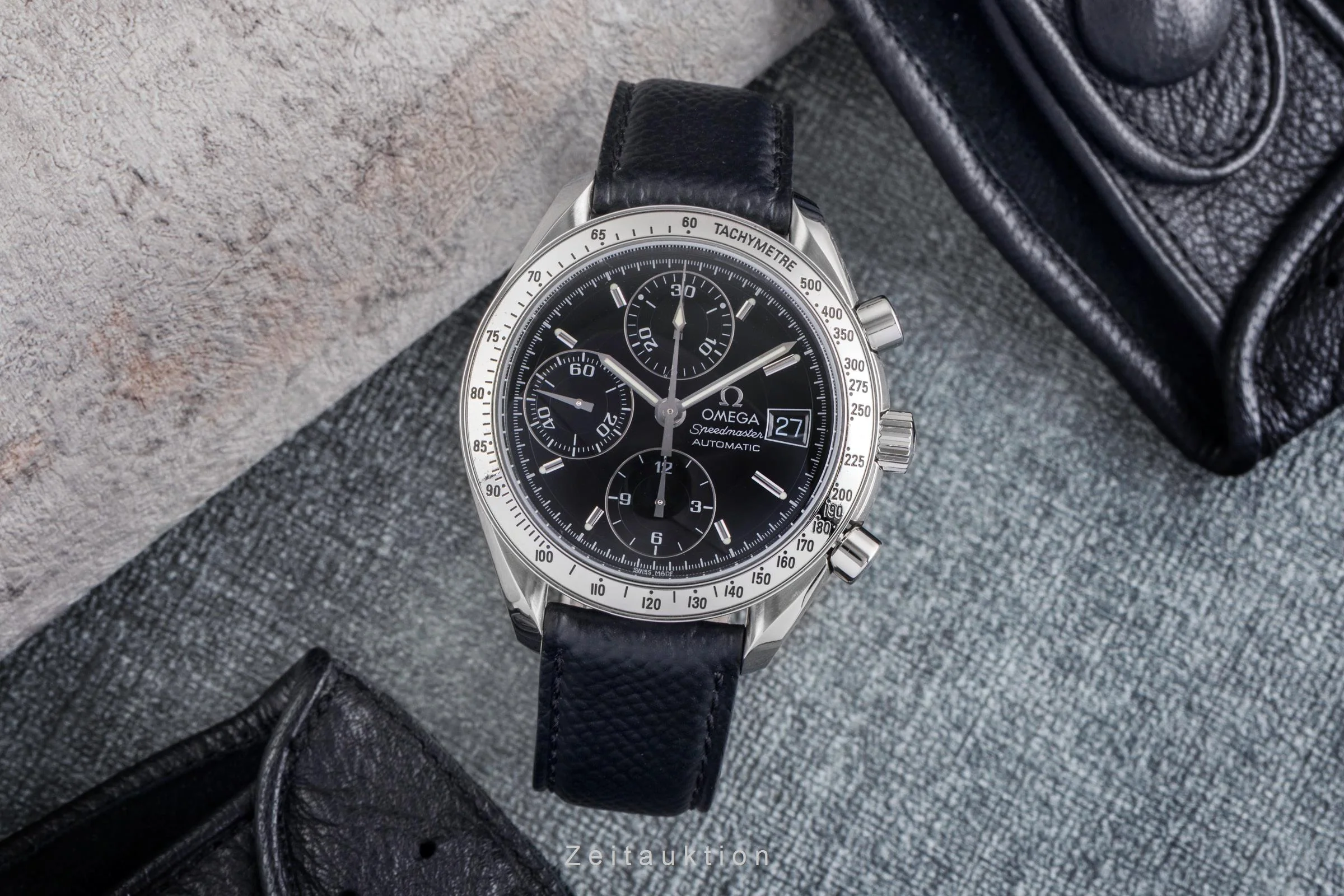 Omega Speedmaster Date chronograph steel automatic men's watch 3513.50.00 LP: 6100EUR  [2502250] - Image 4