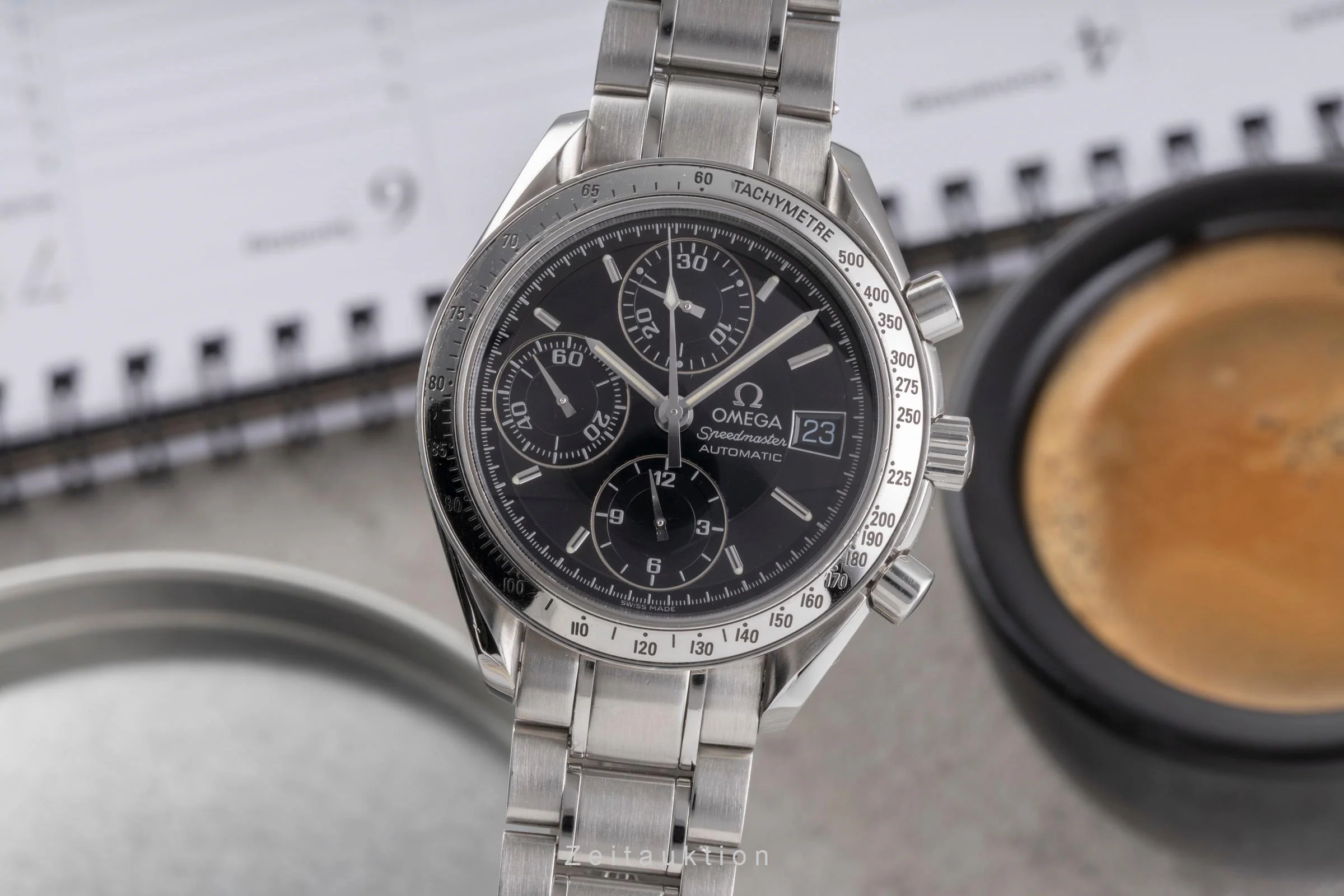 Omega Speedmaster Date chronograph steel automatic men's watch 3513.50.00 LP: 6100EUR  [2502973] - Image 2