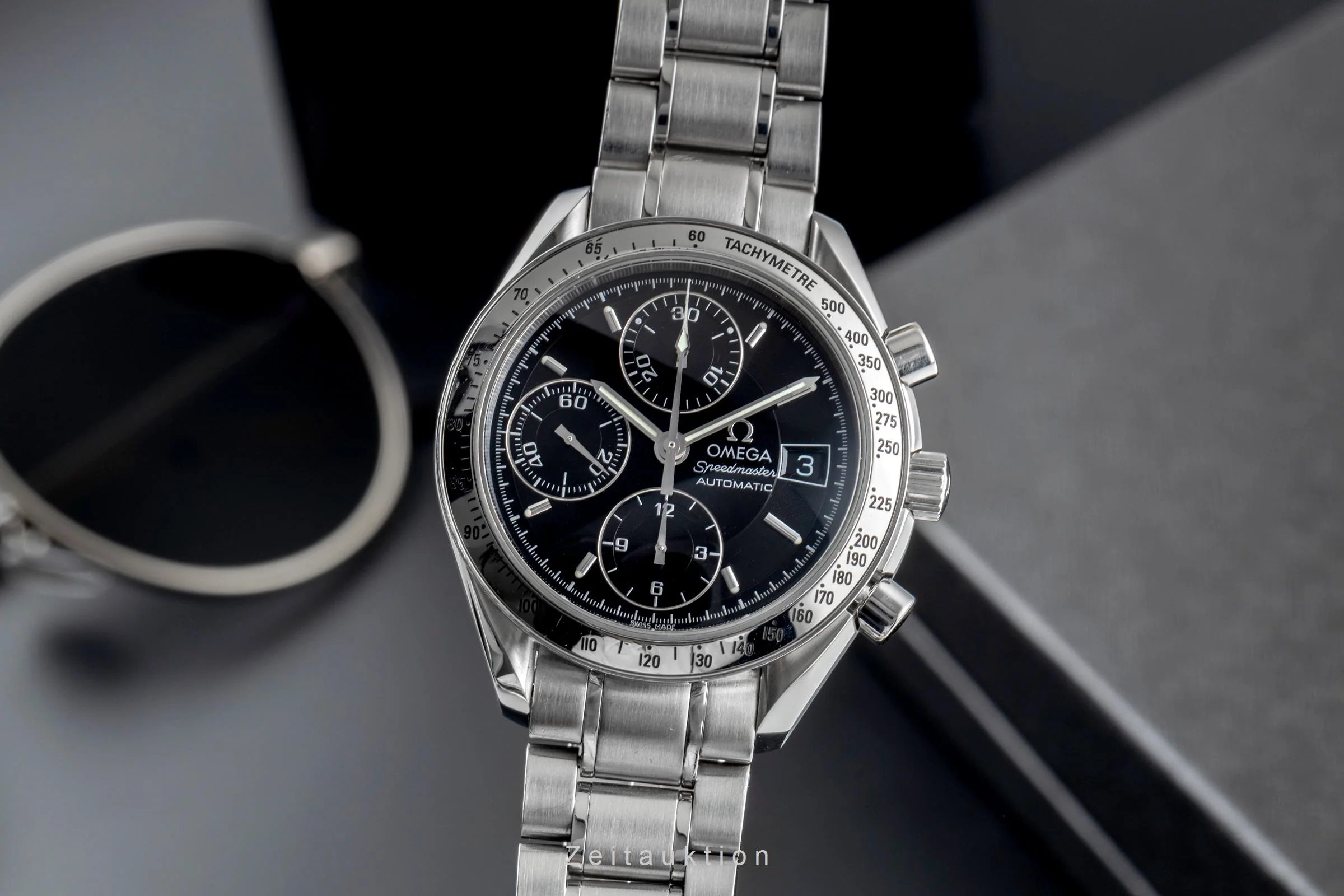 Omega Speedmaster Date chronograph steel automatic men's watch 3513.50.00  [2503862] - Image 2