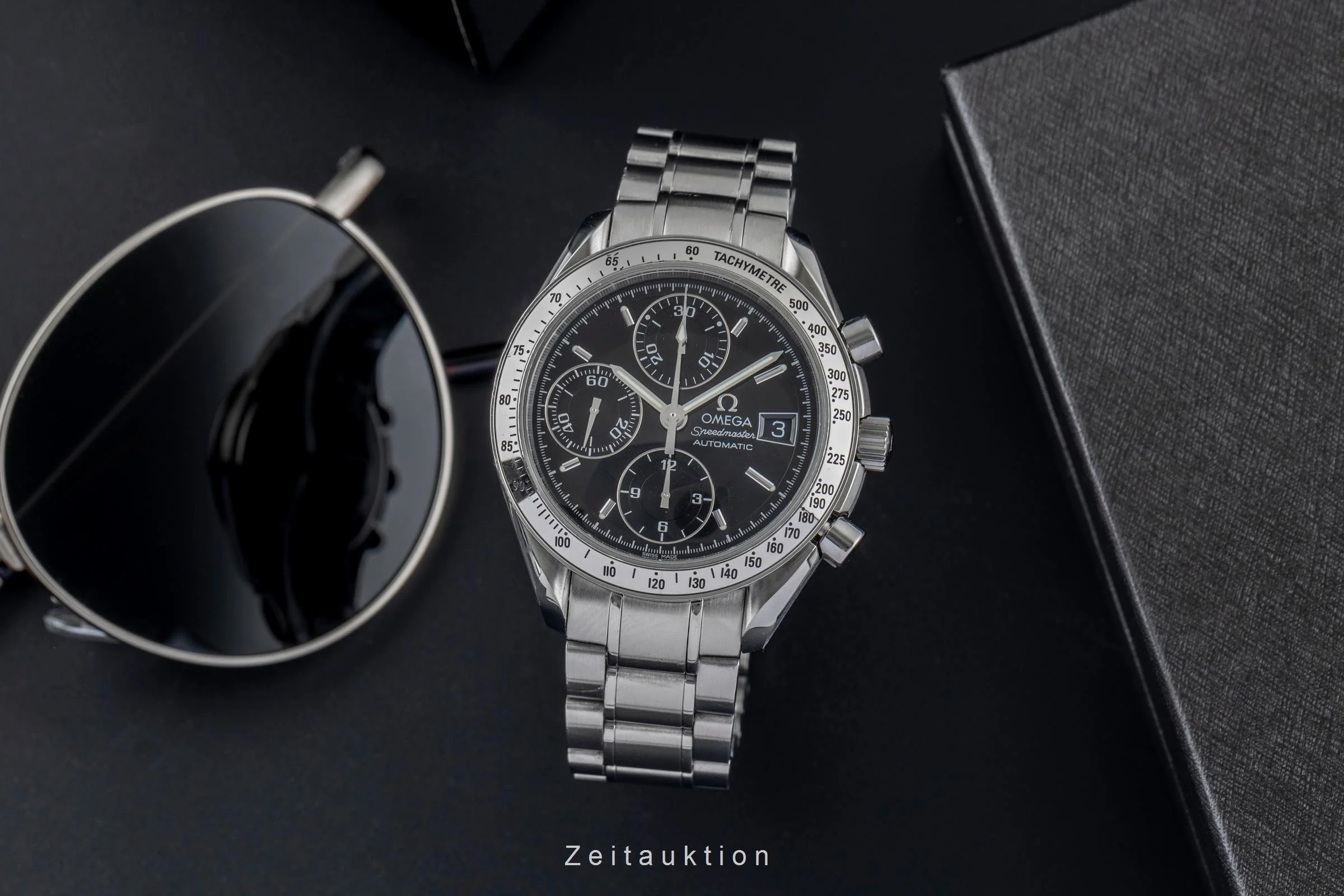 Omega Speedmaster Date chronograph steel automatic men's watch 3513.50.00  [2503862] - Image 4