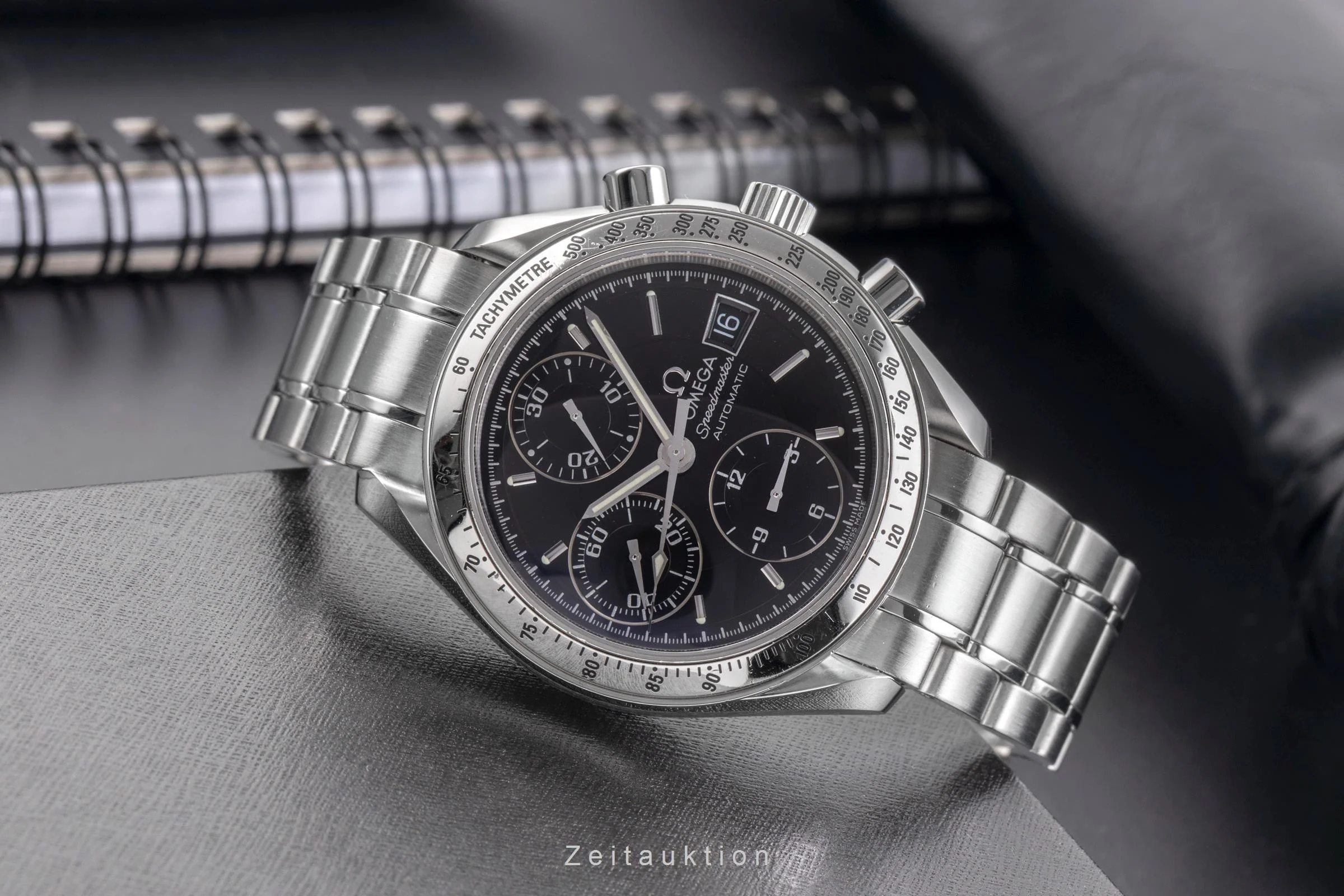 Omega Speedmaster Date chronograph steel automatic men's watch 3513.50.00 LP: 6100EUR  [2504903] - Image 3