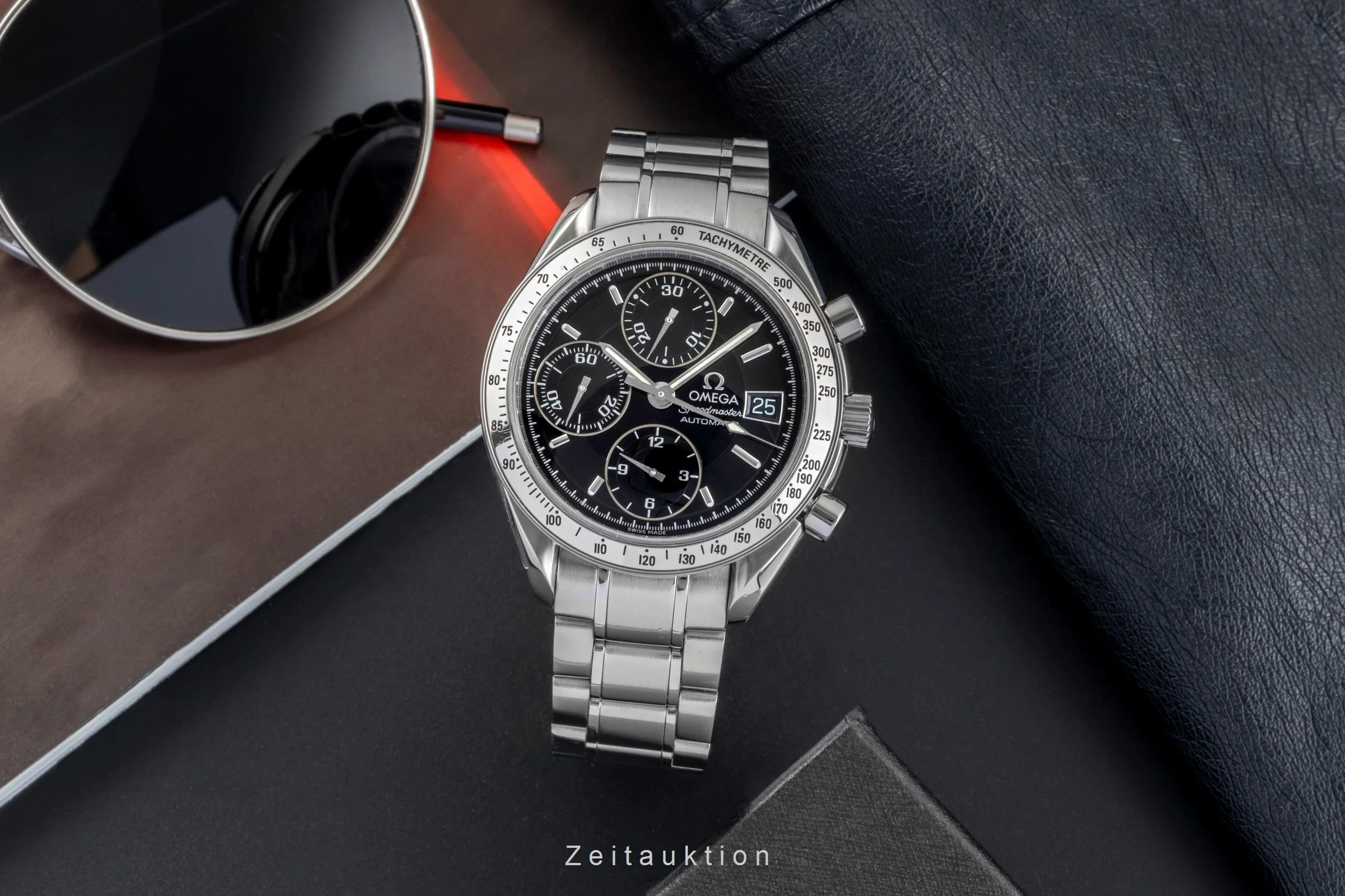 Omega Speedmaster Date chronograph steel automatic men's watch 3513.50.00  [2506955] - Image 4