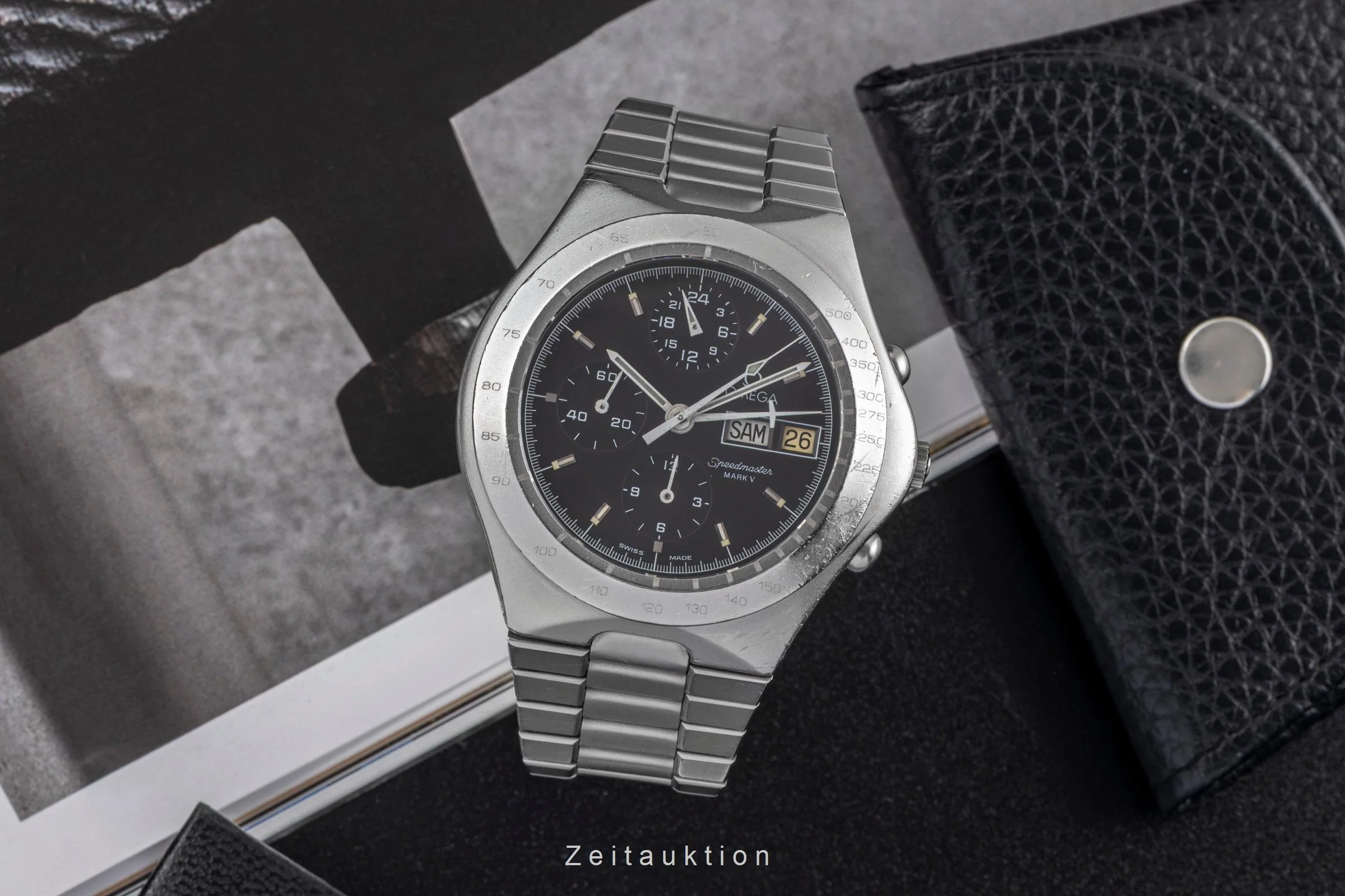 Omega Speedmaster Date chronograph steel automatic men's watch 376.0806 Vintage  [2503086] - Image 4