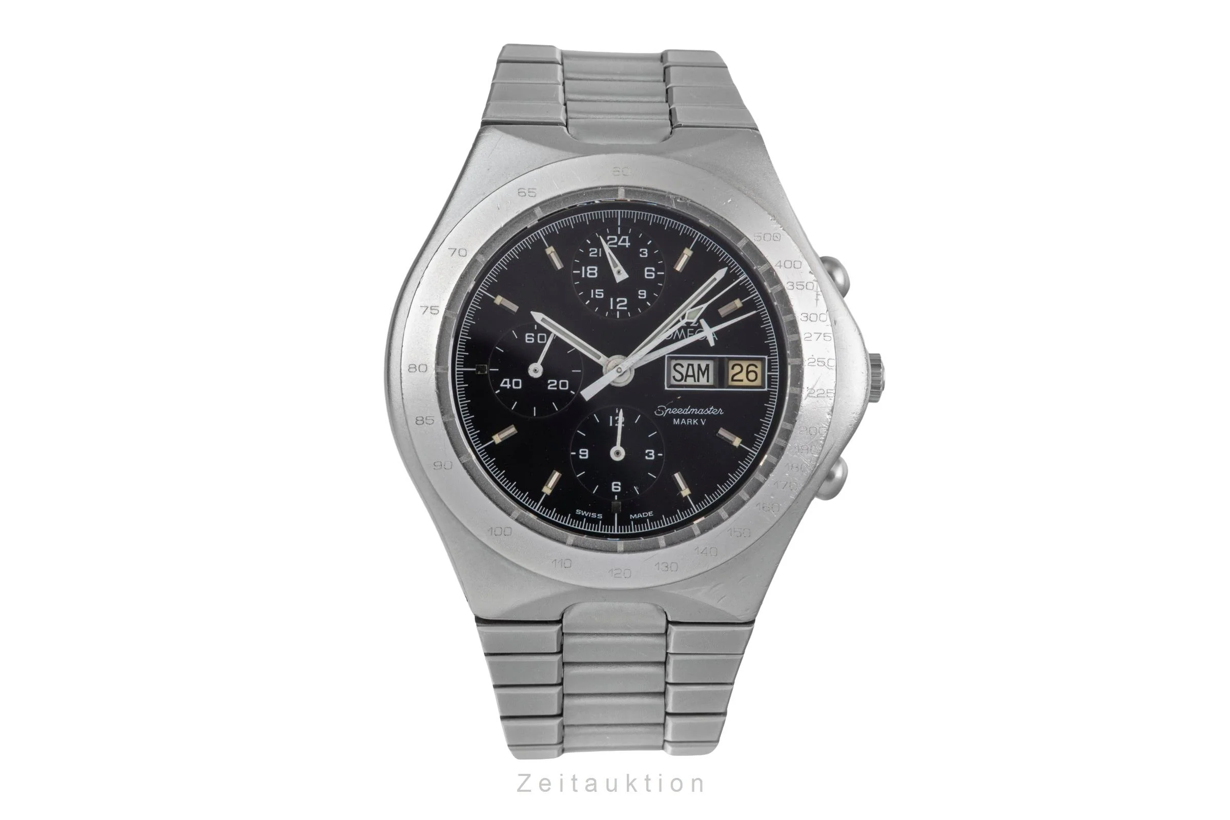 Omega Speedmaster Date chronograph steel automatic men's watch 376.0806 Vintage  [2503086] - Image 5