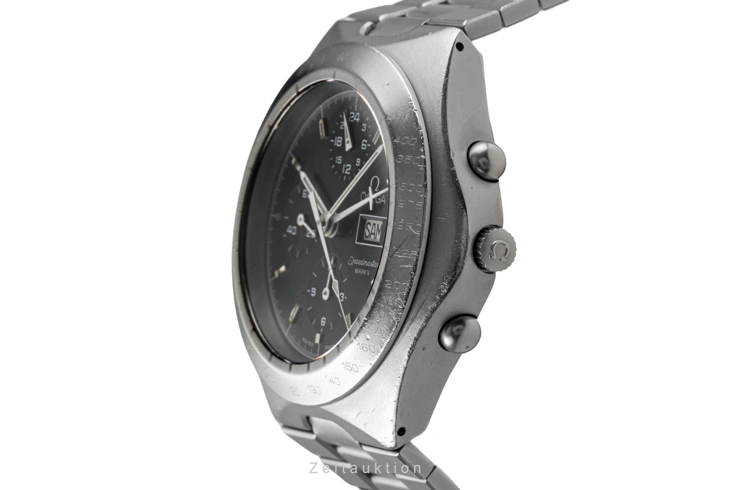 Omega Speedmaster Date chronograph steel automatic men's watch 376.0806 Vintage  [2503086] - Image 7