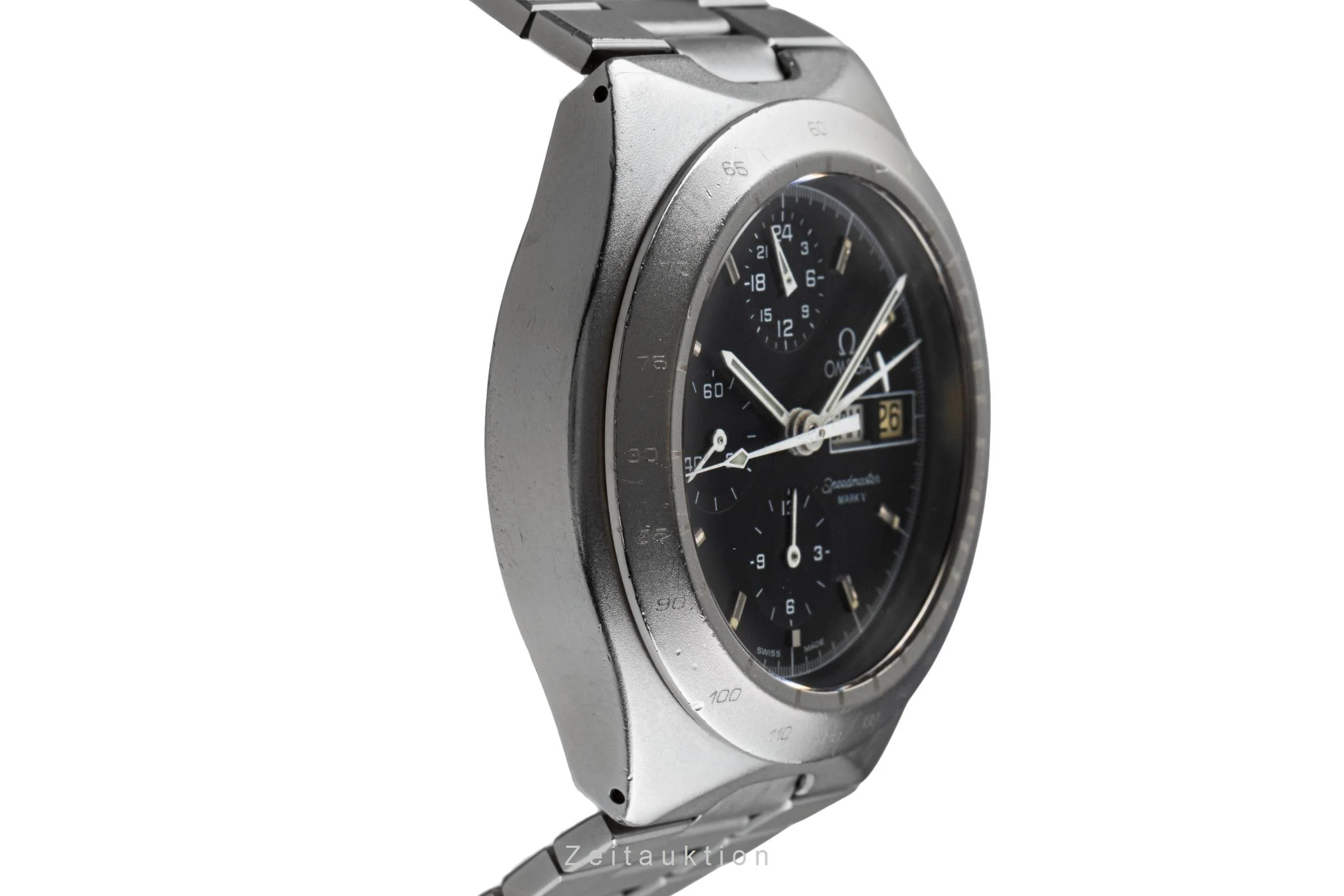 Omega Speedmaster Date chronograph steel automatic men's watch 376.0806 Vintage  [2503086] - Image 8
