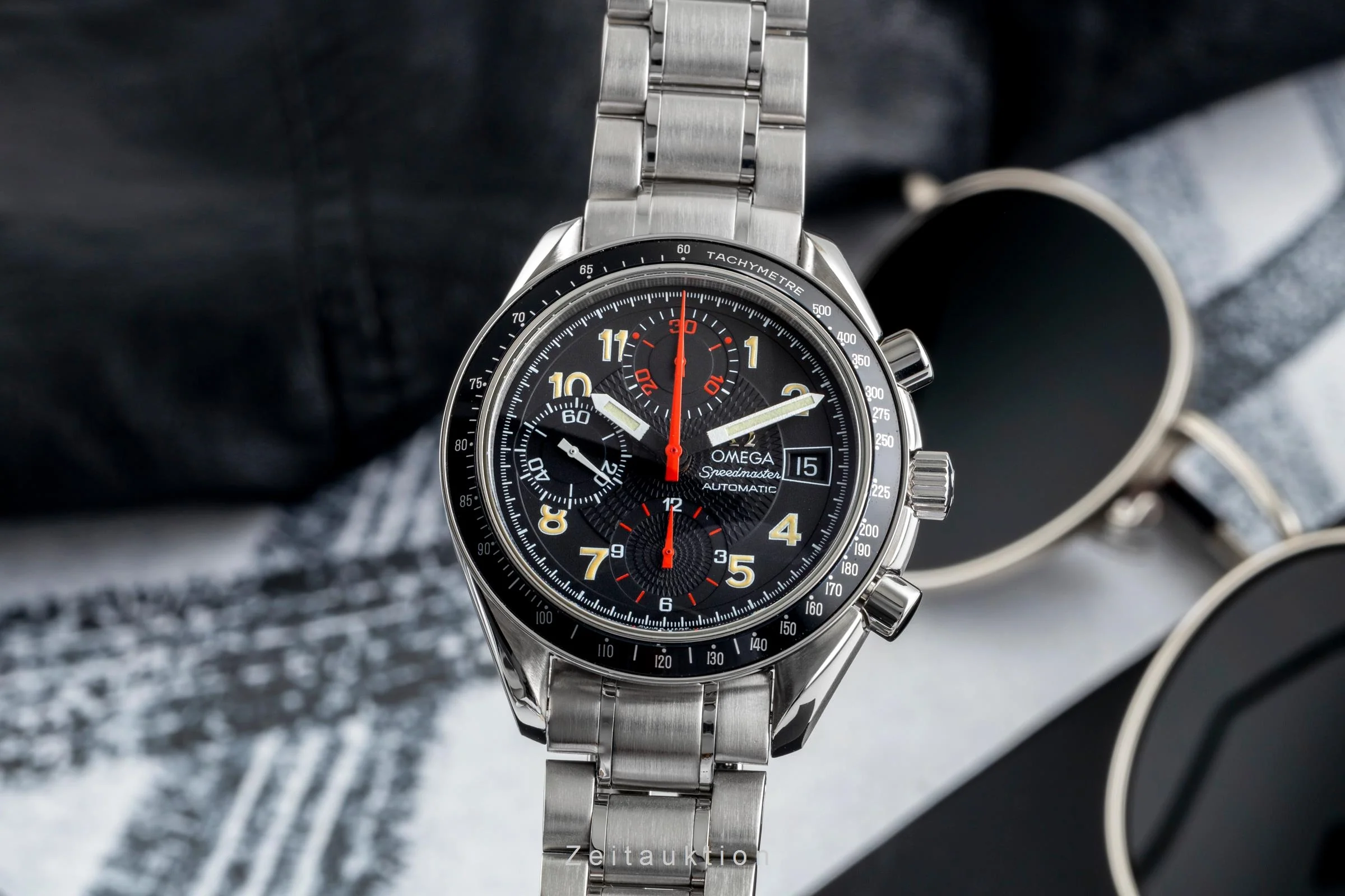 Omega Speedmaster Date chronograph steel automatic men's watch 3813.53.00 LP: 6100EUR  [2503661] - Image 2
