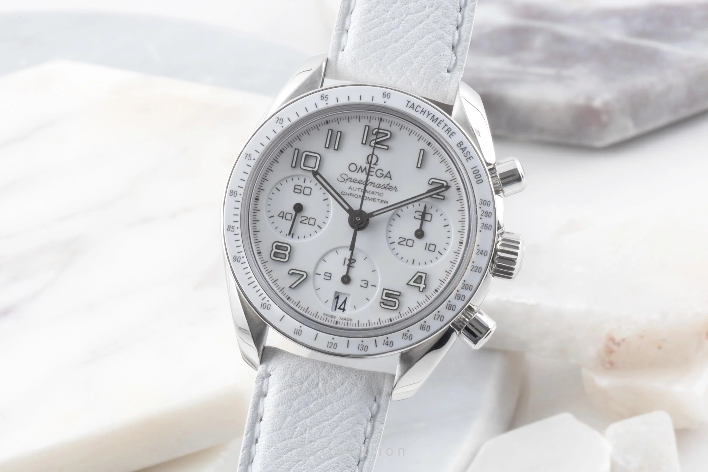 Omega Speedmaster Date chronograph steel automatic women's watch 324.33.38.40.04.001 LP: 5700EUR  [2600824] - Image 2