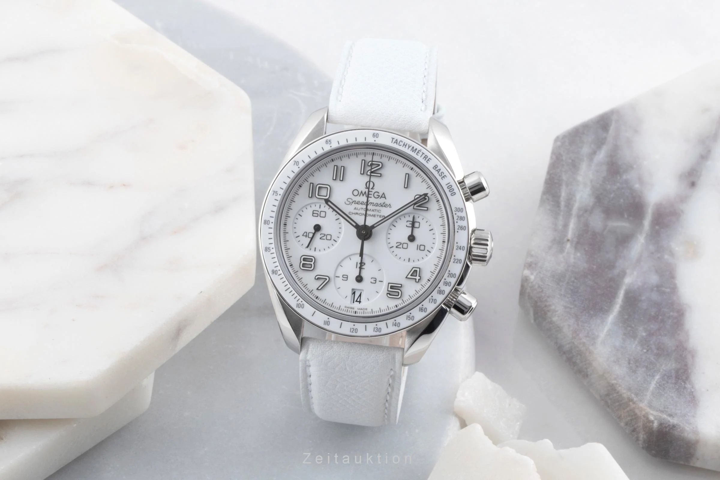 Omega Speedmaster Date chronograph steel automatic women's watch 324.33.38.40.04.001 LP: 5700EUR  [2600824] - Image 4