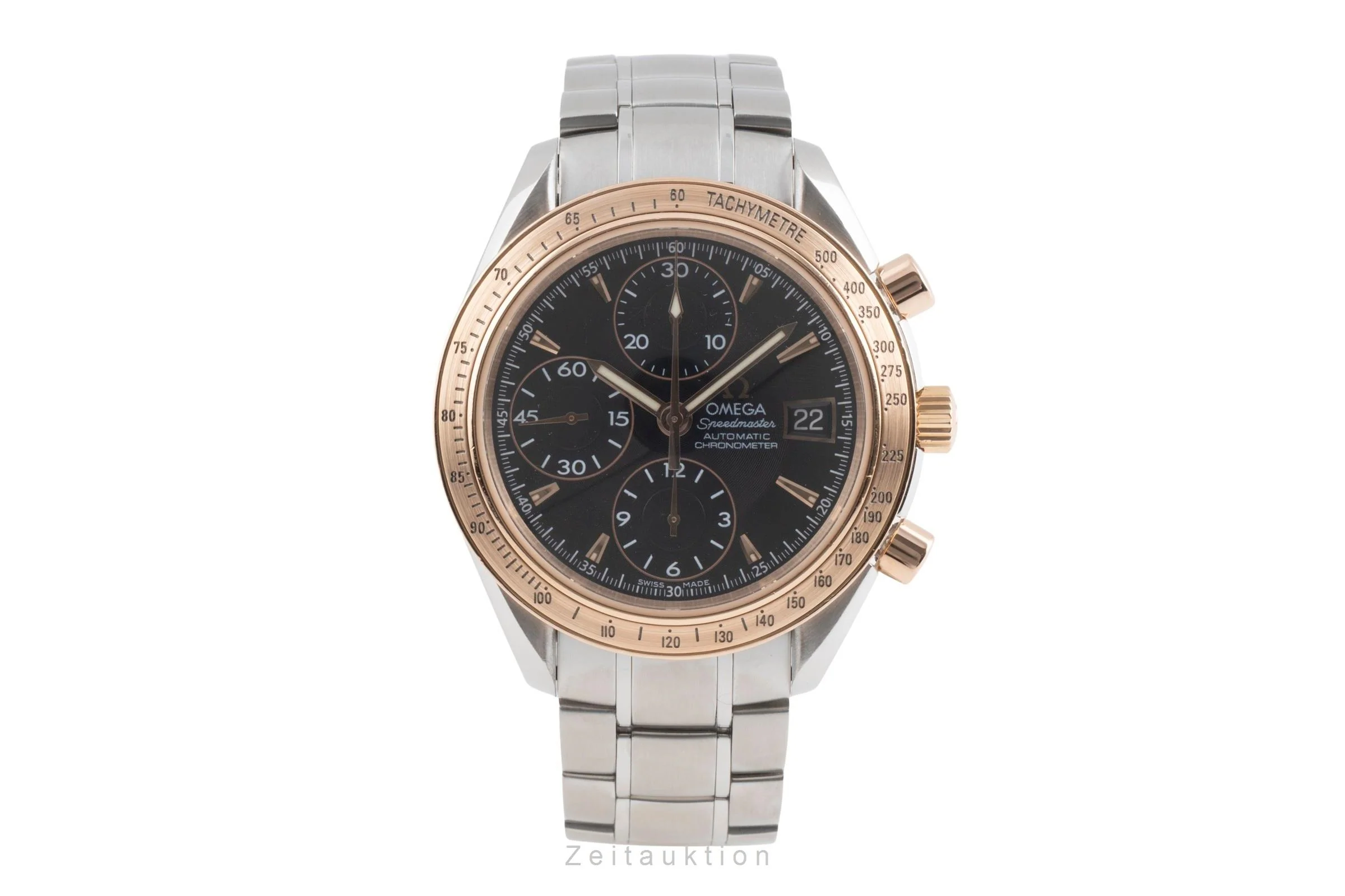 Omega Speedmaster Date chronograph steel / gold automatic men's watch 323.21.40.40.01.001  [2503153] - Image 5