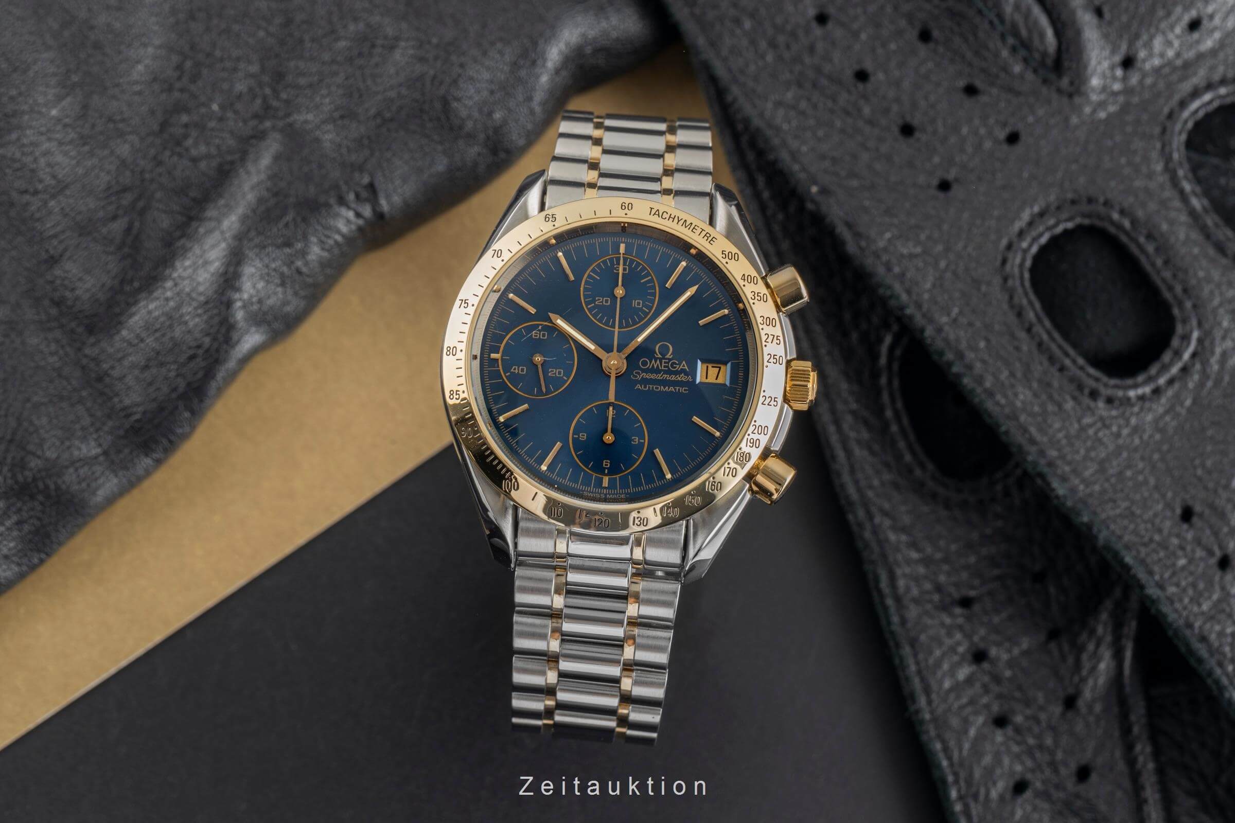 Omega Speedmaster Date chronograph steel / gold automatic men's watch 3311.80  [2501770] - Image 4