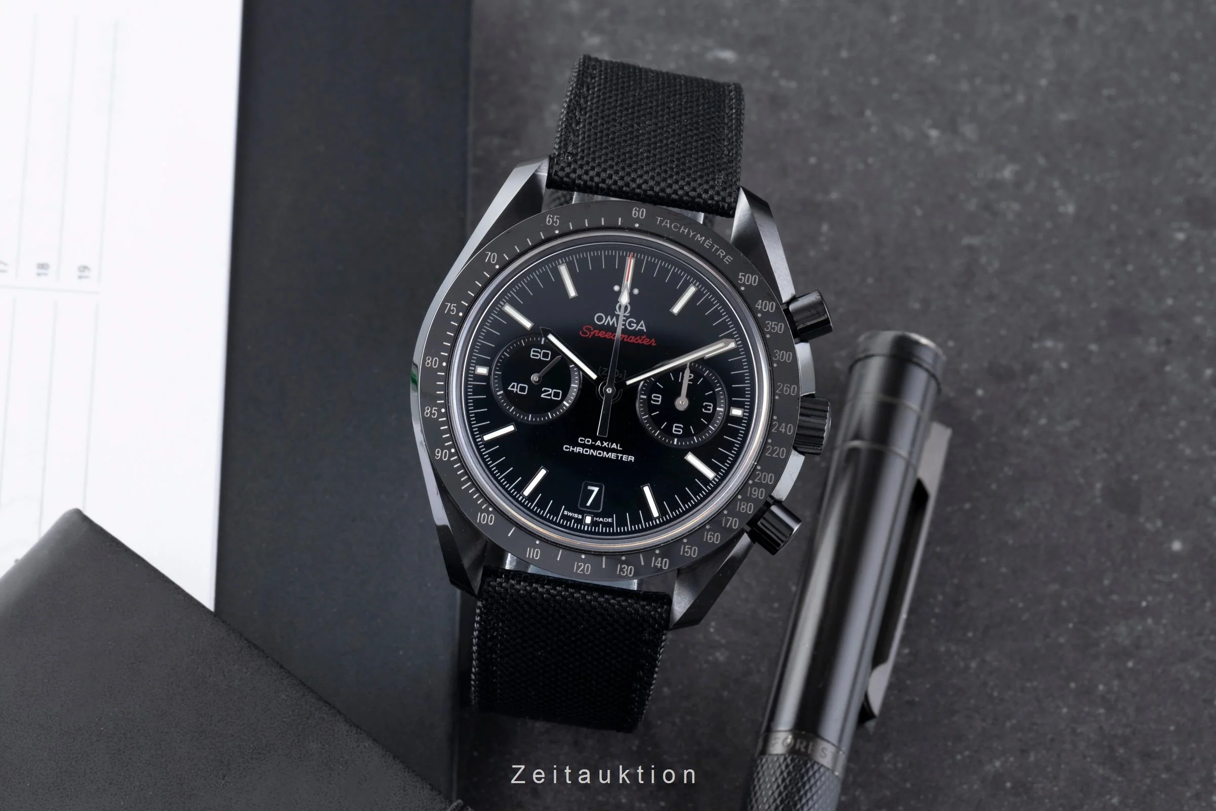 Omega Speedmaster Moonwatch chronograph ceramic automatic men's watch 311.92.44.51.01.003 LP: 15200EUR  [2506731] - Image 4