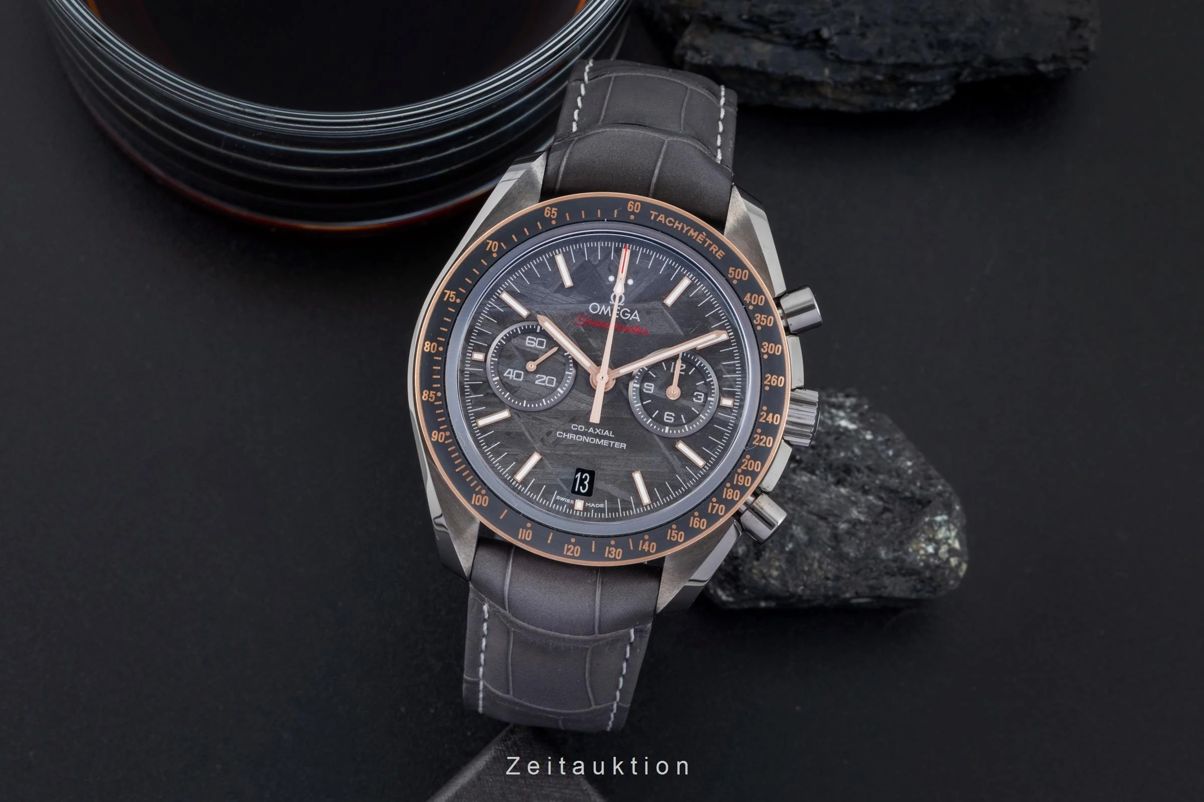 Omega Speedmaster Moonwatch chronograph ceramic / gold automatic men's watch 311.63.44.51.99.001 LP: 15900EUR  [2506570] - Image 4