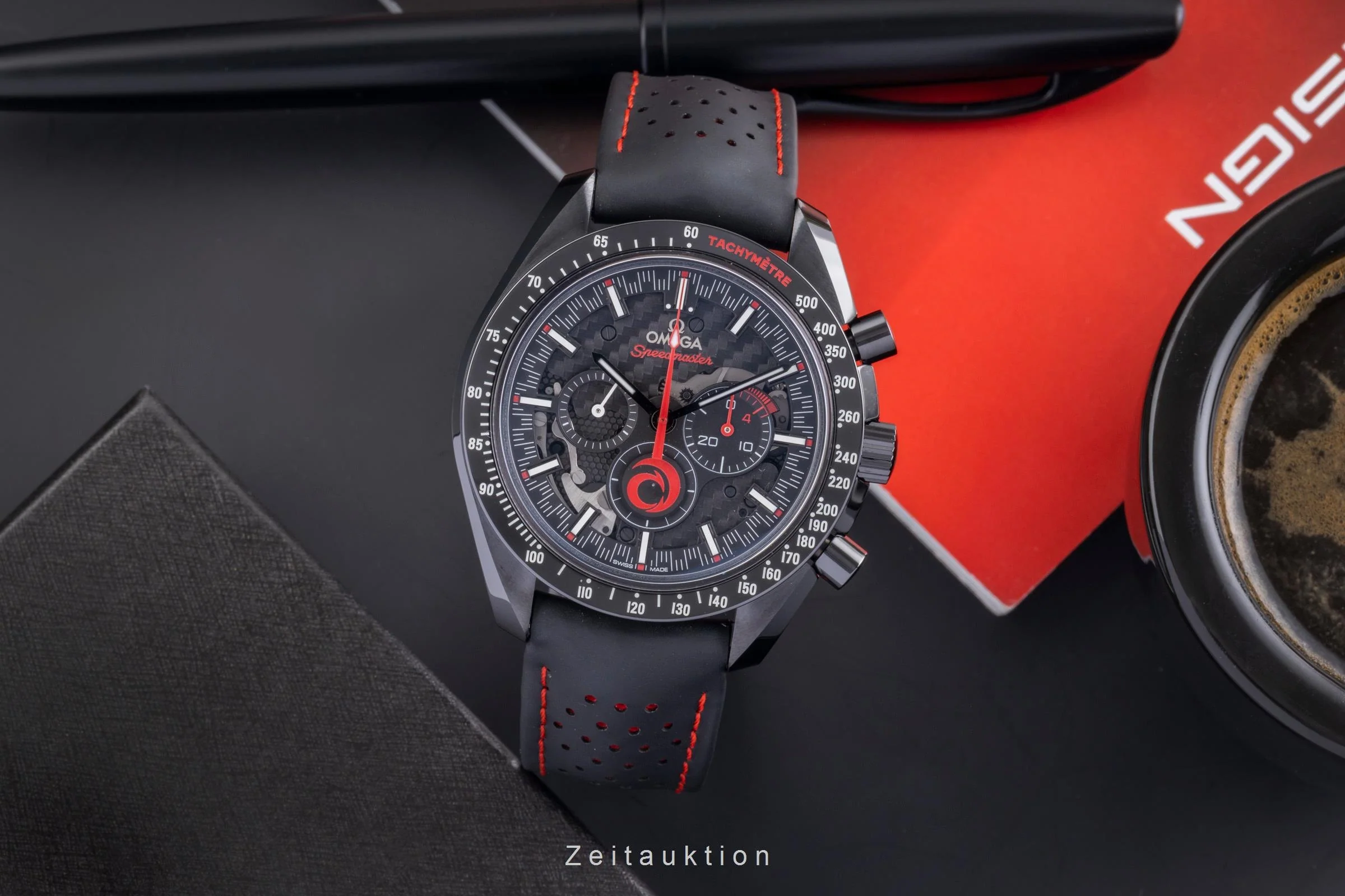 Omega Speedmaster Moonwatch chronograph ceramic manual winding men's watch 311.92.44.30.01.002  [2505503] - Image 4