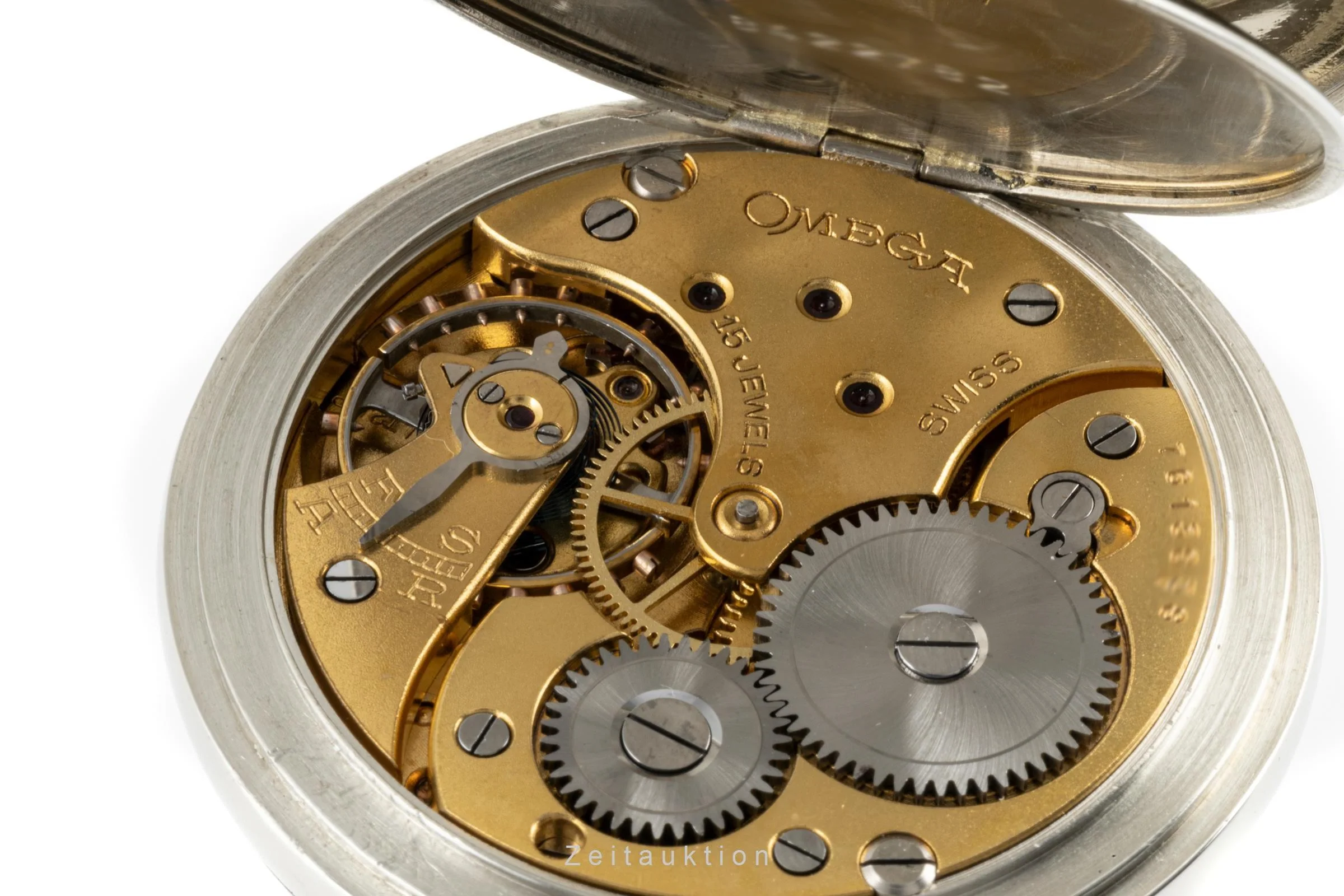 Omega Taschenuhr german silver manual winding pocket watch Vintage  [2205430] - Image 13