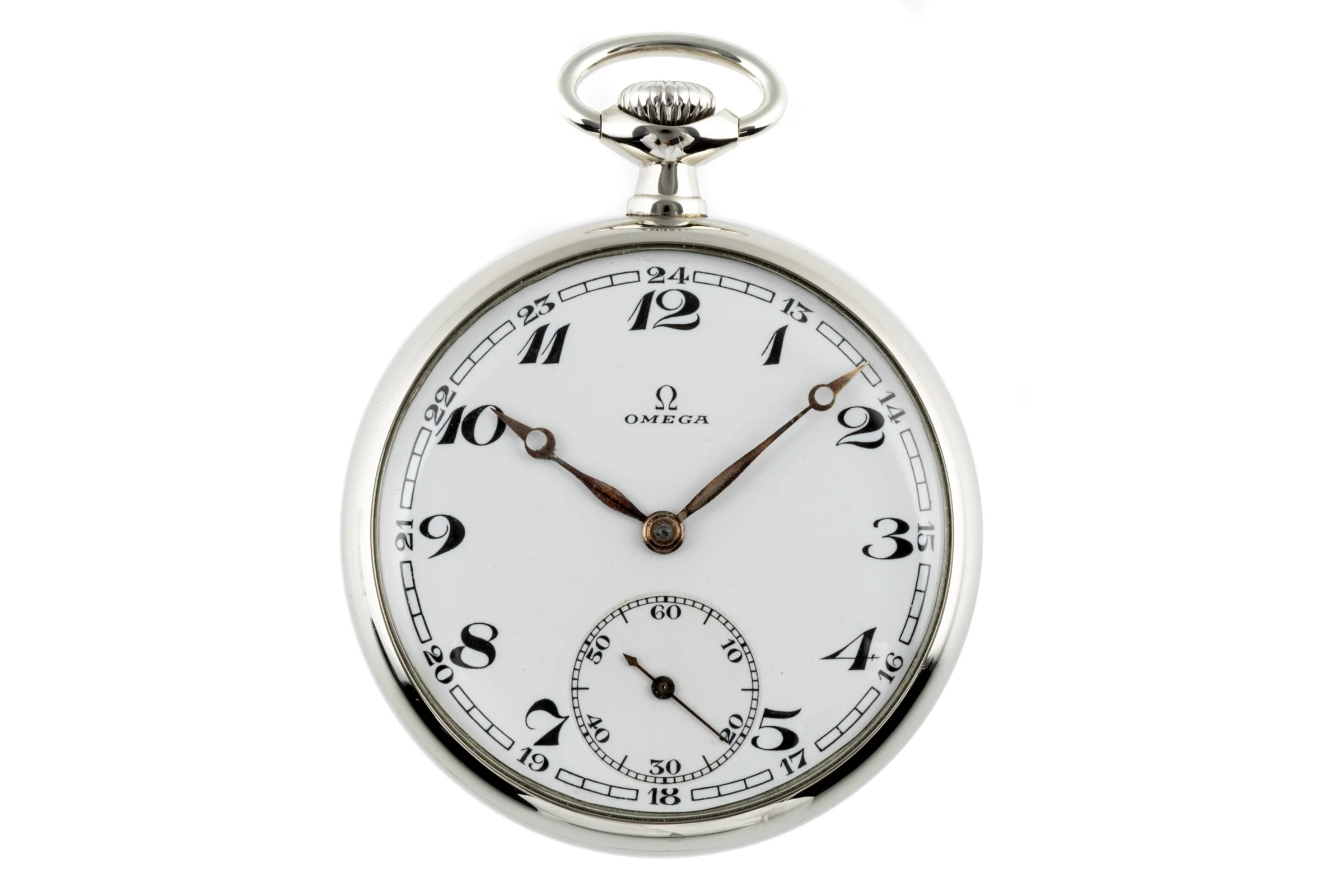 Omega Taschenuhr german silver manual winding pocket watch Vintage  [2205430] - Image 4