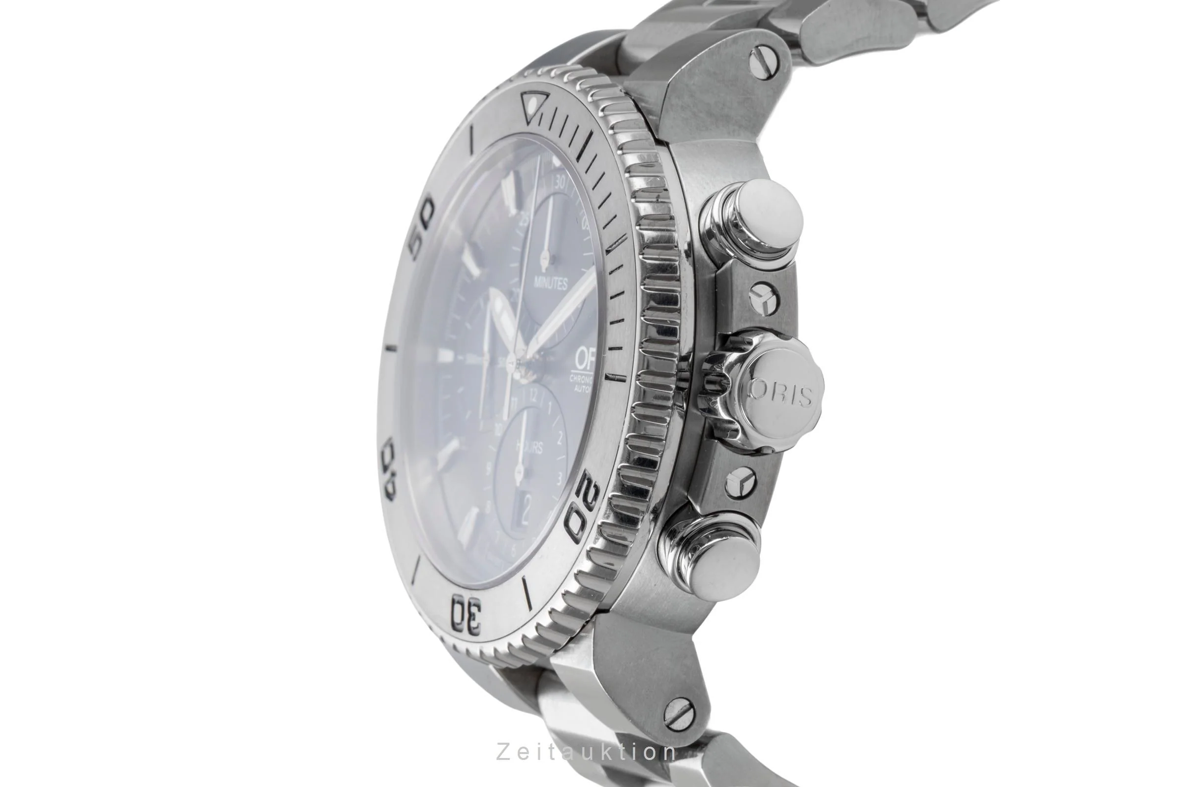 Oris Aquis Date chronograph titanium automatic men's watch 01 674 7655 7253-07 8 26 75PEB  [2505373] - Image 7